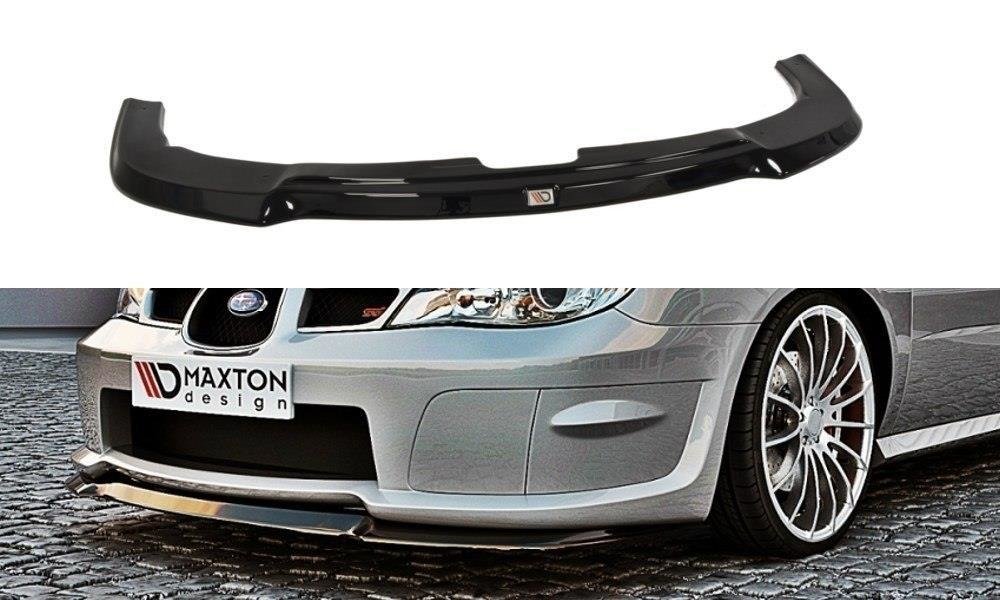 Street+ Spoilerlippe Front Ansatz passend für Subaru Impreza WRX STI HAWKEYE schwarz Hochglanz