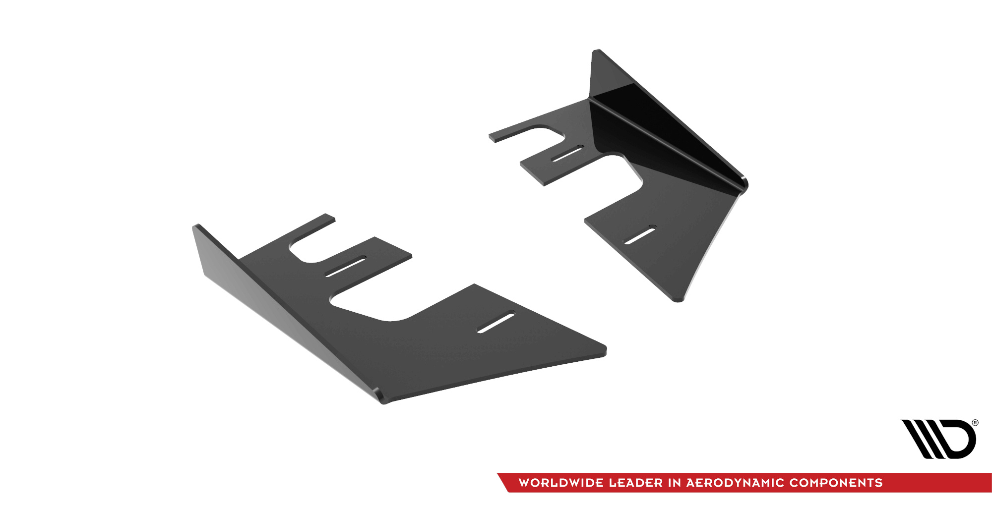 Hintere Seiten Flaps passend für Mazda 3 MPS Mk1 schwarz Hochglanz