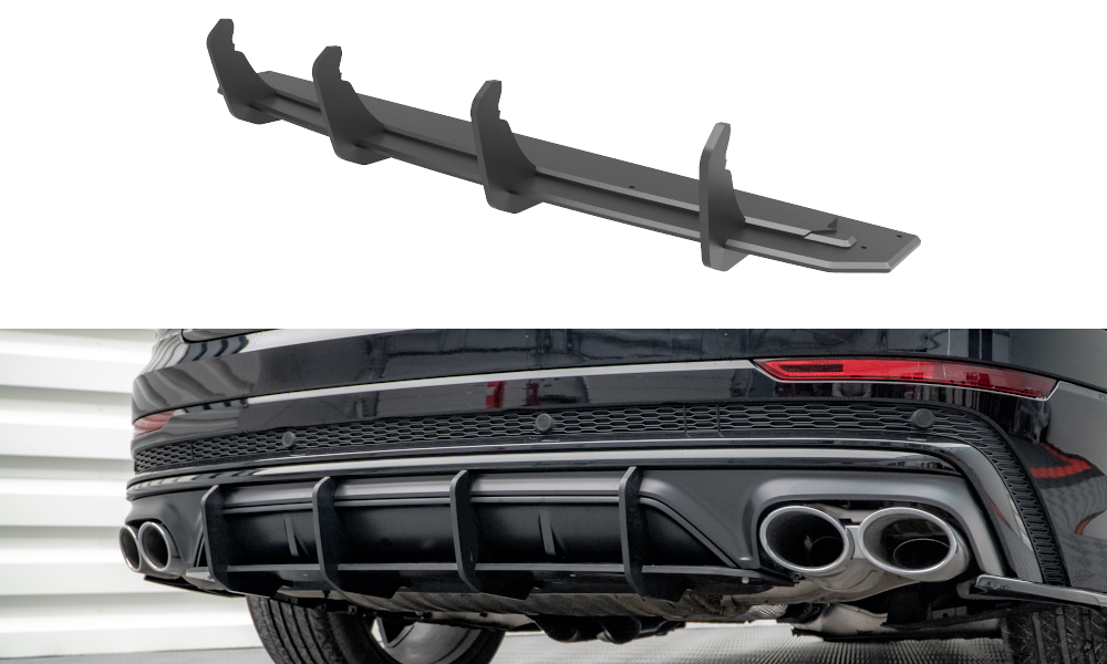Street Pro Heckschürze Heck Ansatz Diffusor passend für Audi SQ8 Mk1