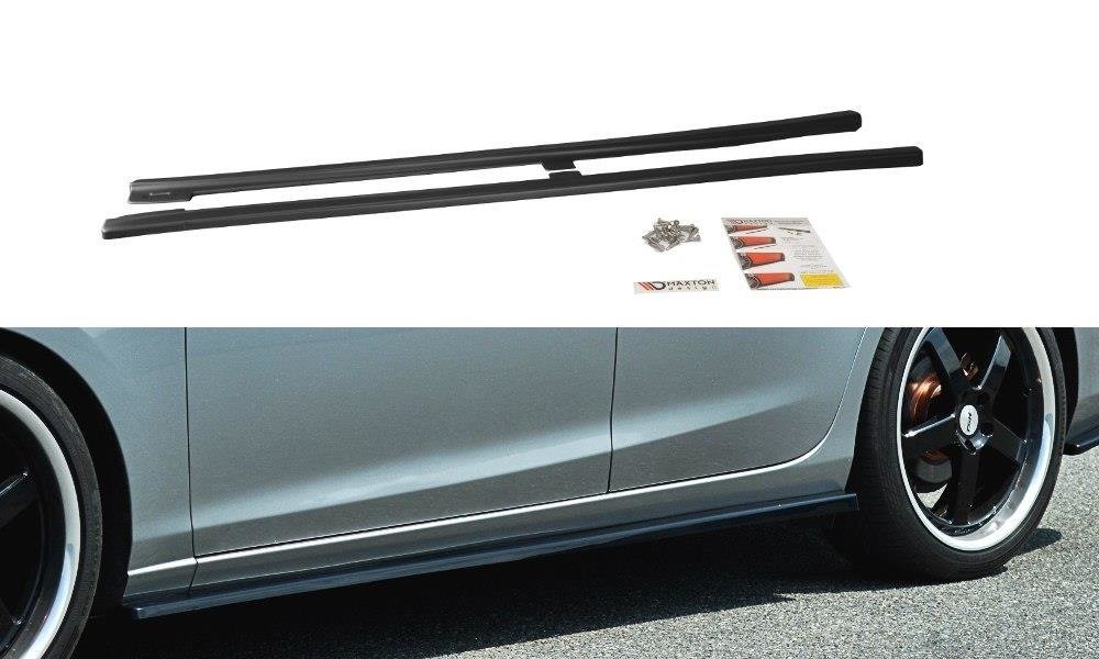 Seitenschweller Ansatz für V.1 für Mazda 6 Kombi GJ Mk3 schwarz Hochglanz