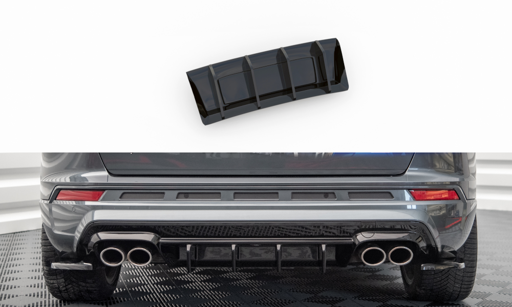 Heckansatz Diffusor passend für CUPRA Ateca Mk1 / Mk1 FL schwarz Hochglanz