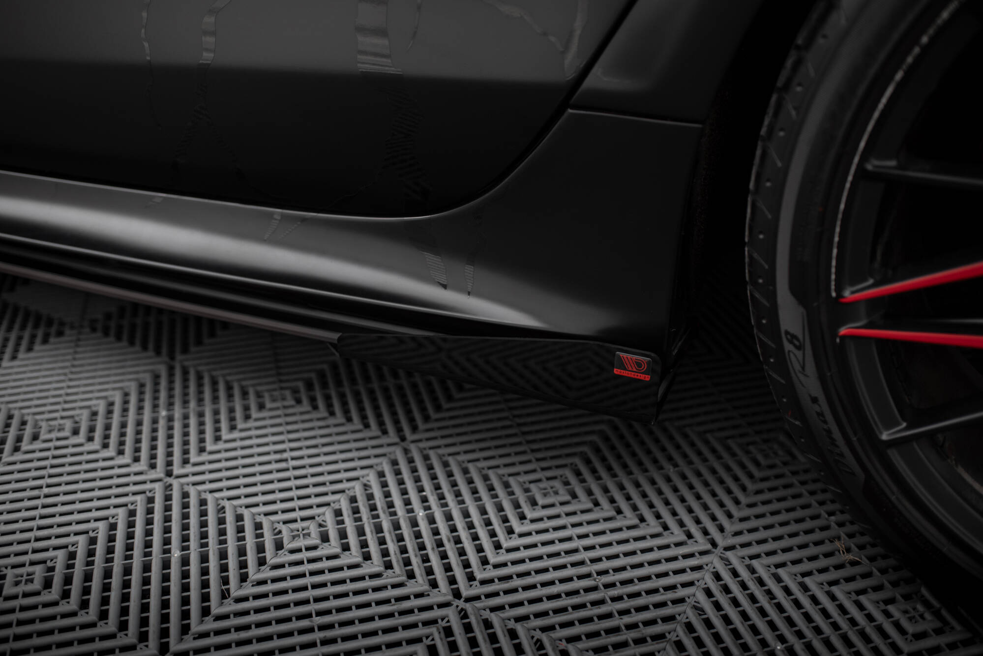 Side Flaps Audi A7 S-Line C7 schwarz Hochglanz