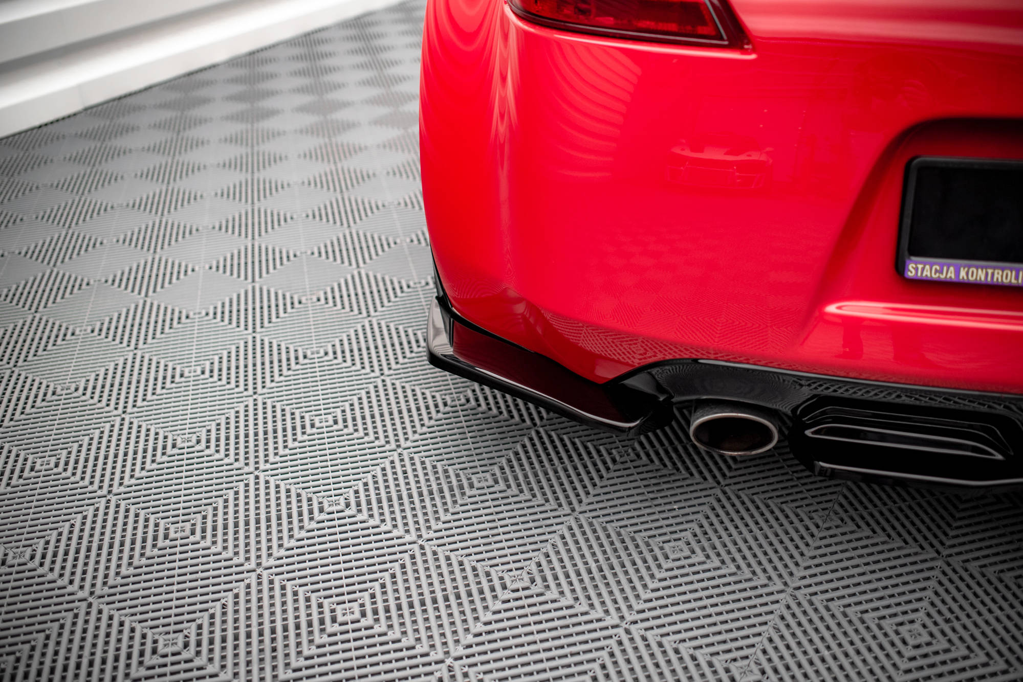 Street+ Heck Ansatz Flaps V.2 passend für Nissan 370Z schwarz Hochglanz