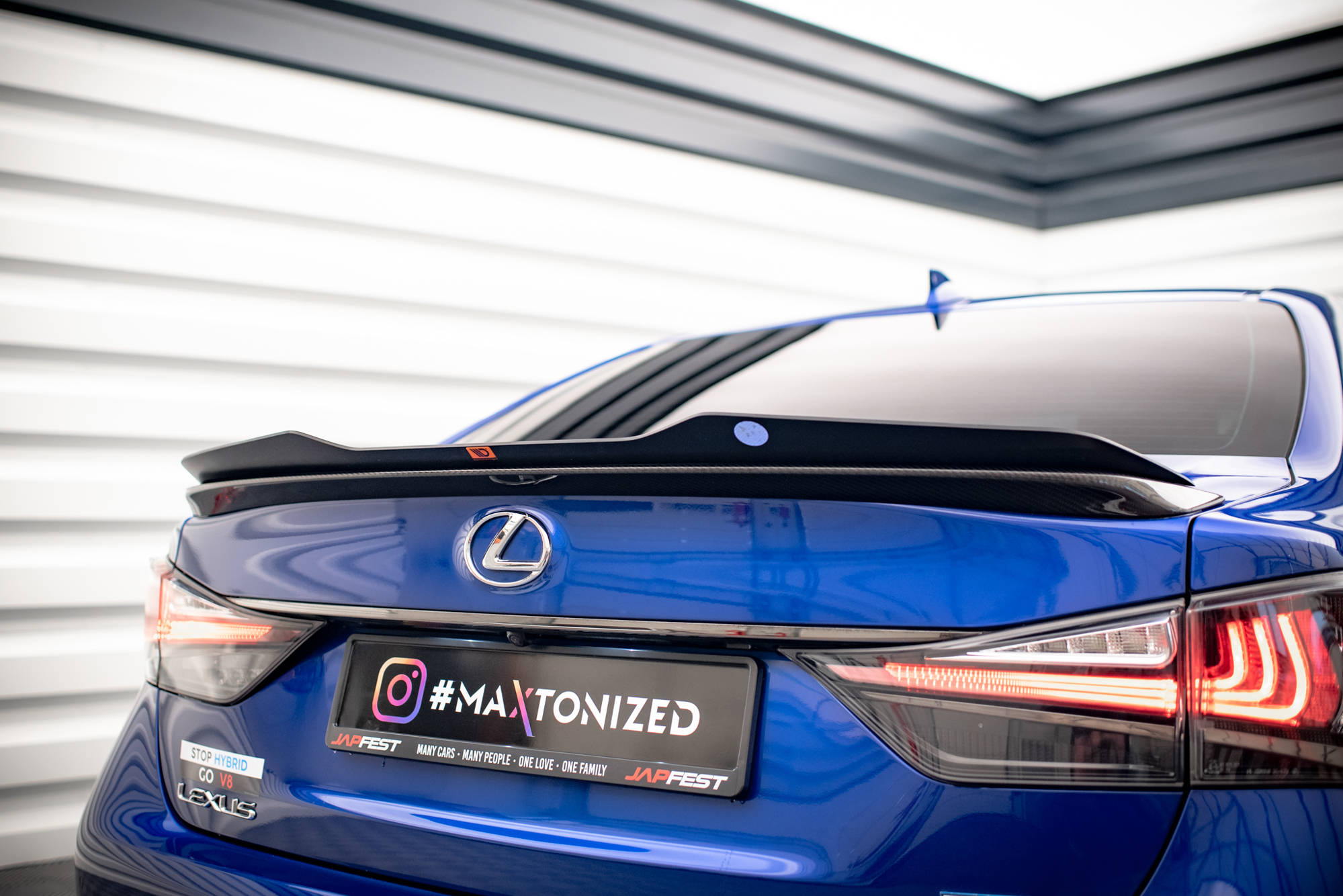 Heck Spoiler Aufsatz Abrisskante passend für Lexus GS F Mk4 FL Carbon Look