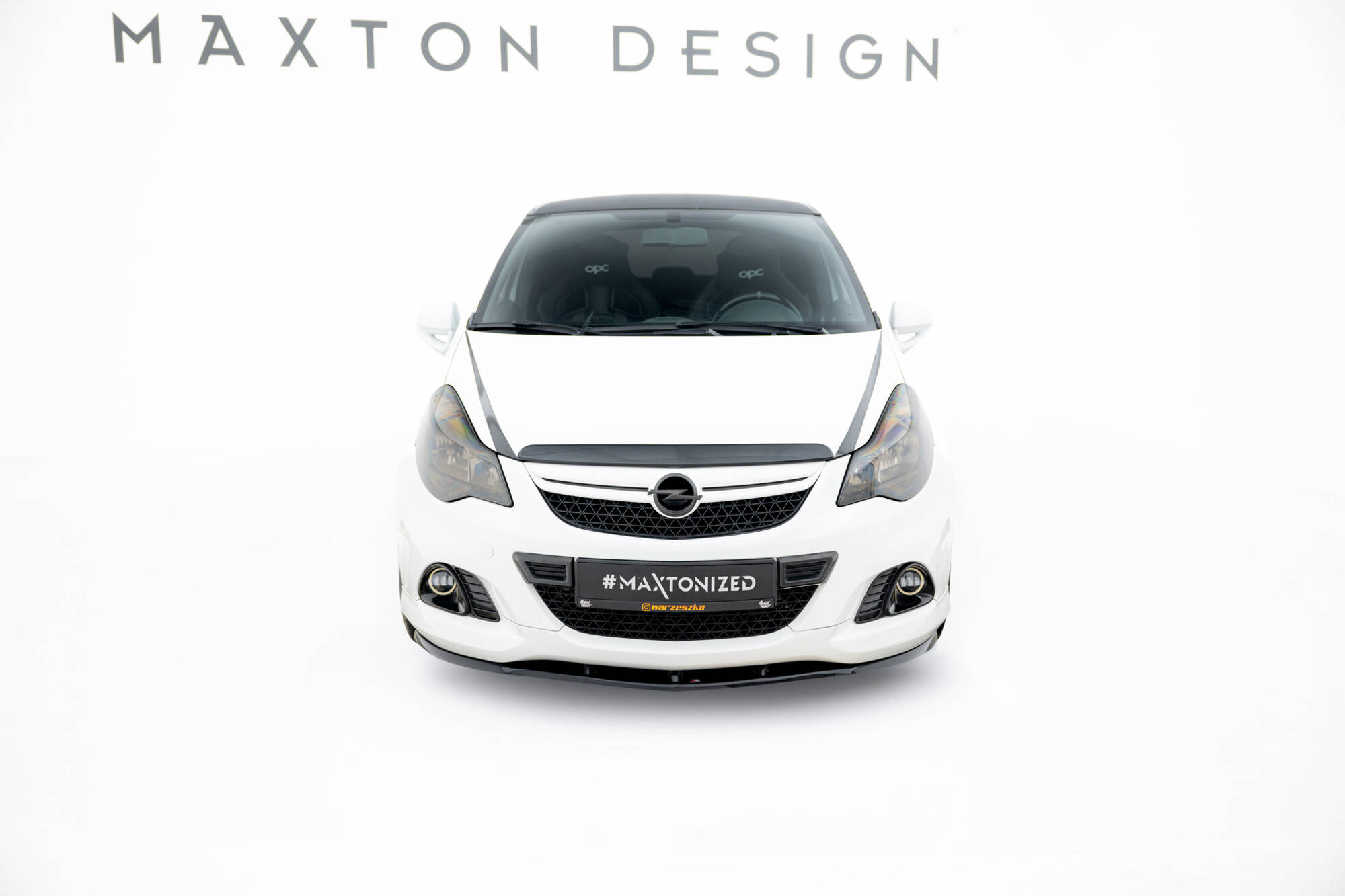 Street+ Spoilerlippe Front Ansatz passend für Opel Corsa D OPC/VXR schwarz Hochglanz