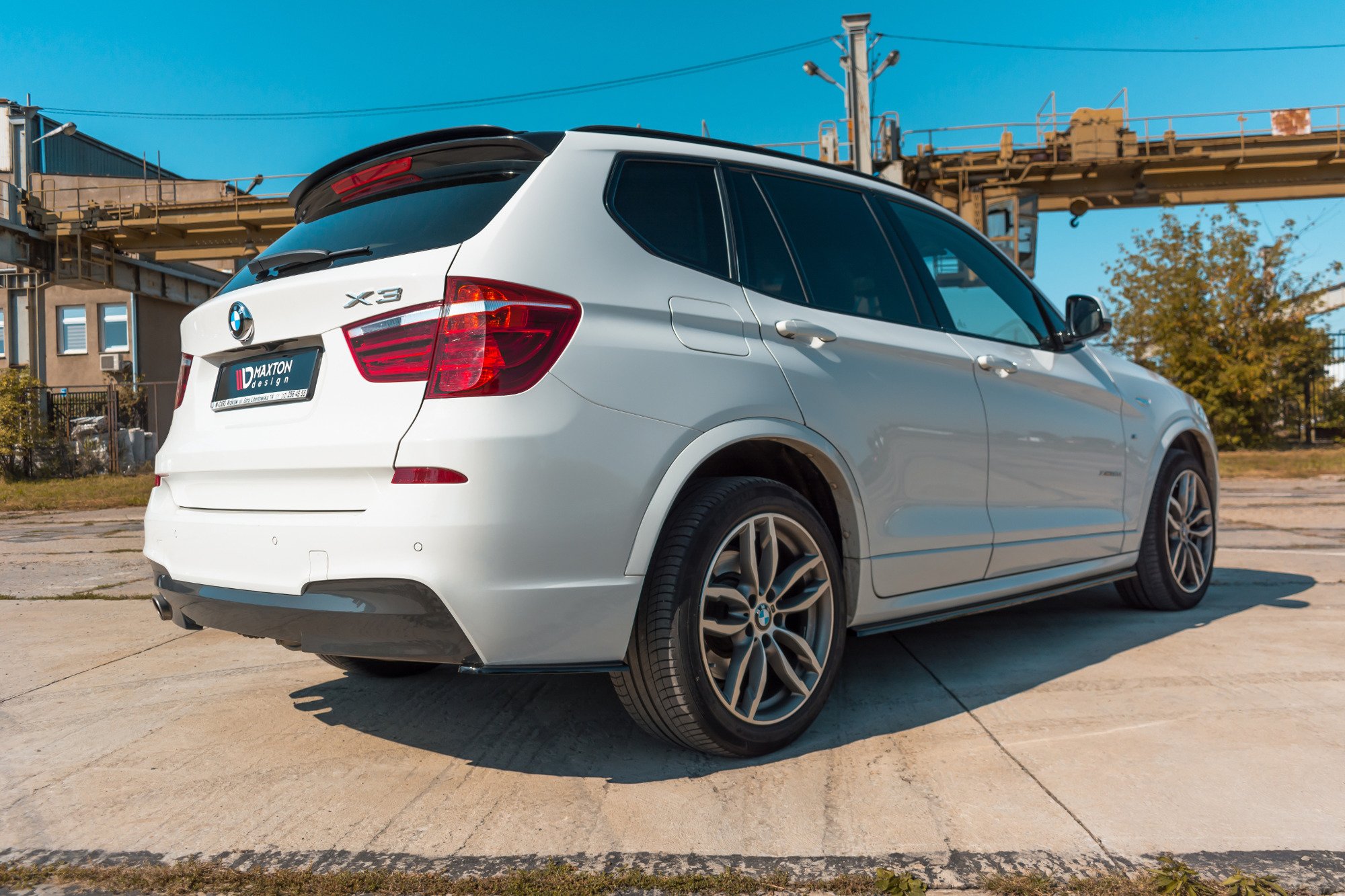 Seitenschweller Ansatz für BMW X3 M-Paket F25 Facelift schwarz Hochglanz