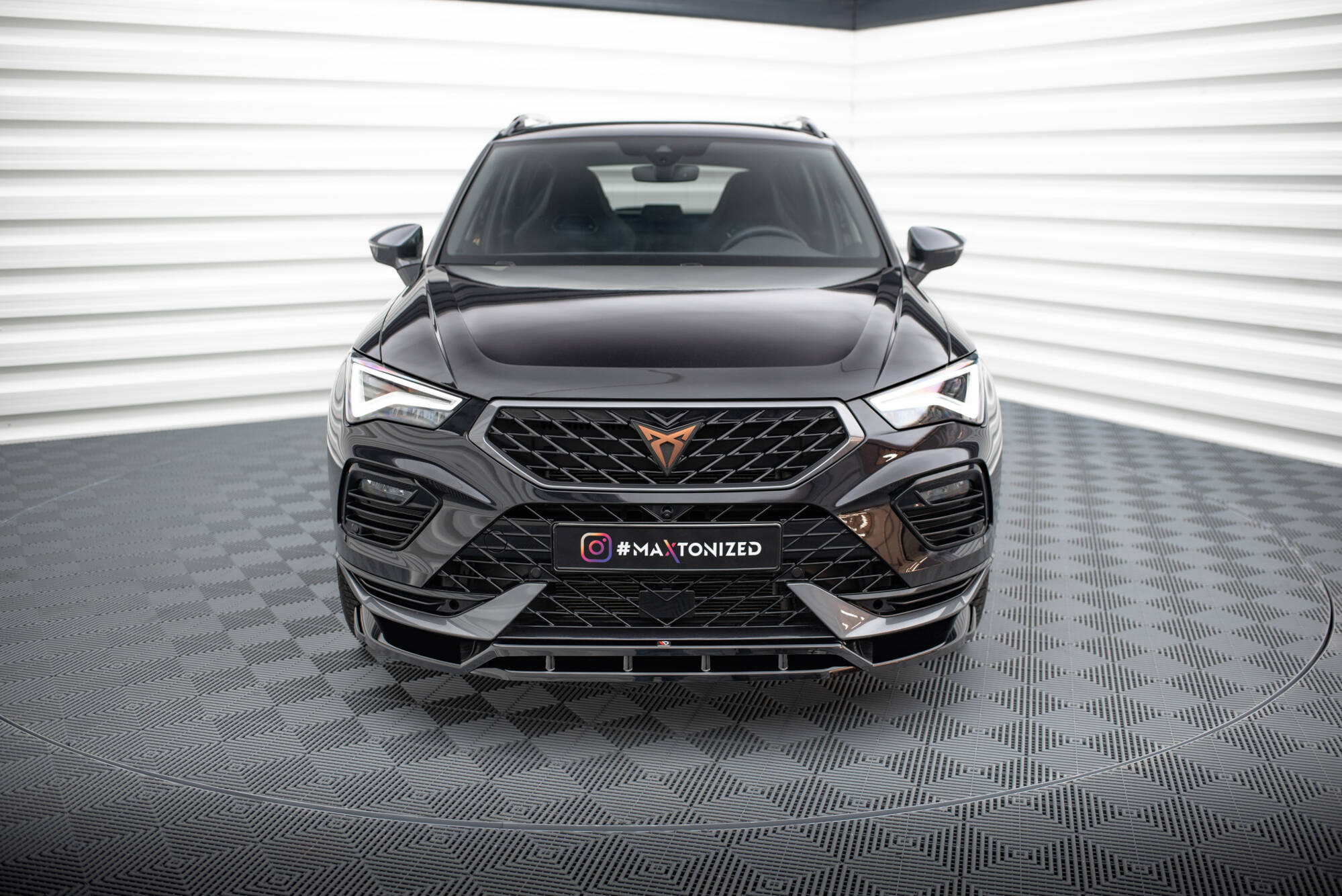 Frontlippe passend für CUPRA Ateca Mk1 FL schwarz Hochglanz