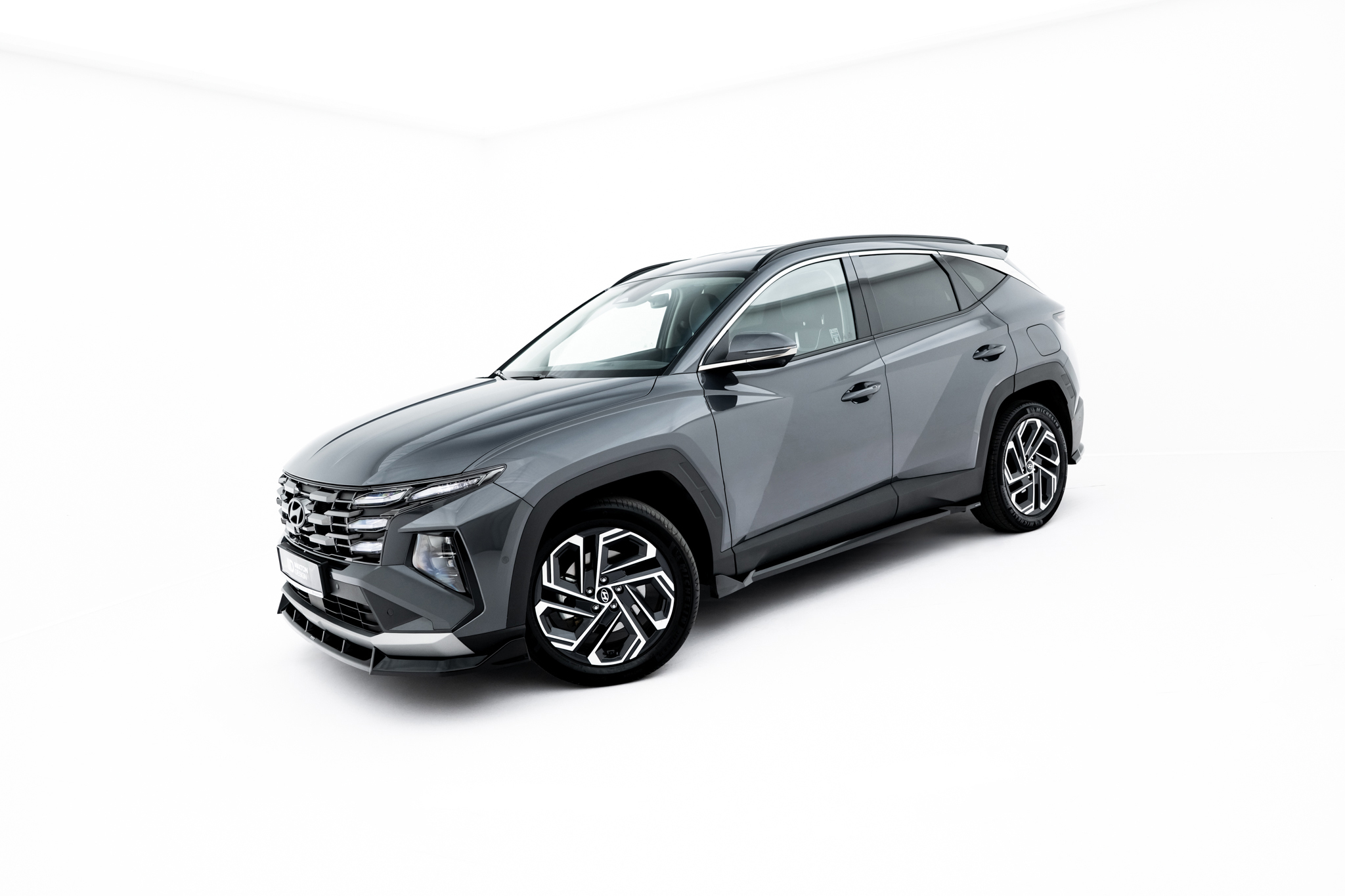 Street+ Seitenschweller Leisten passend für Hyundai Tucson Mk4 FL schwarz Hochglanz