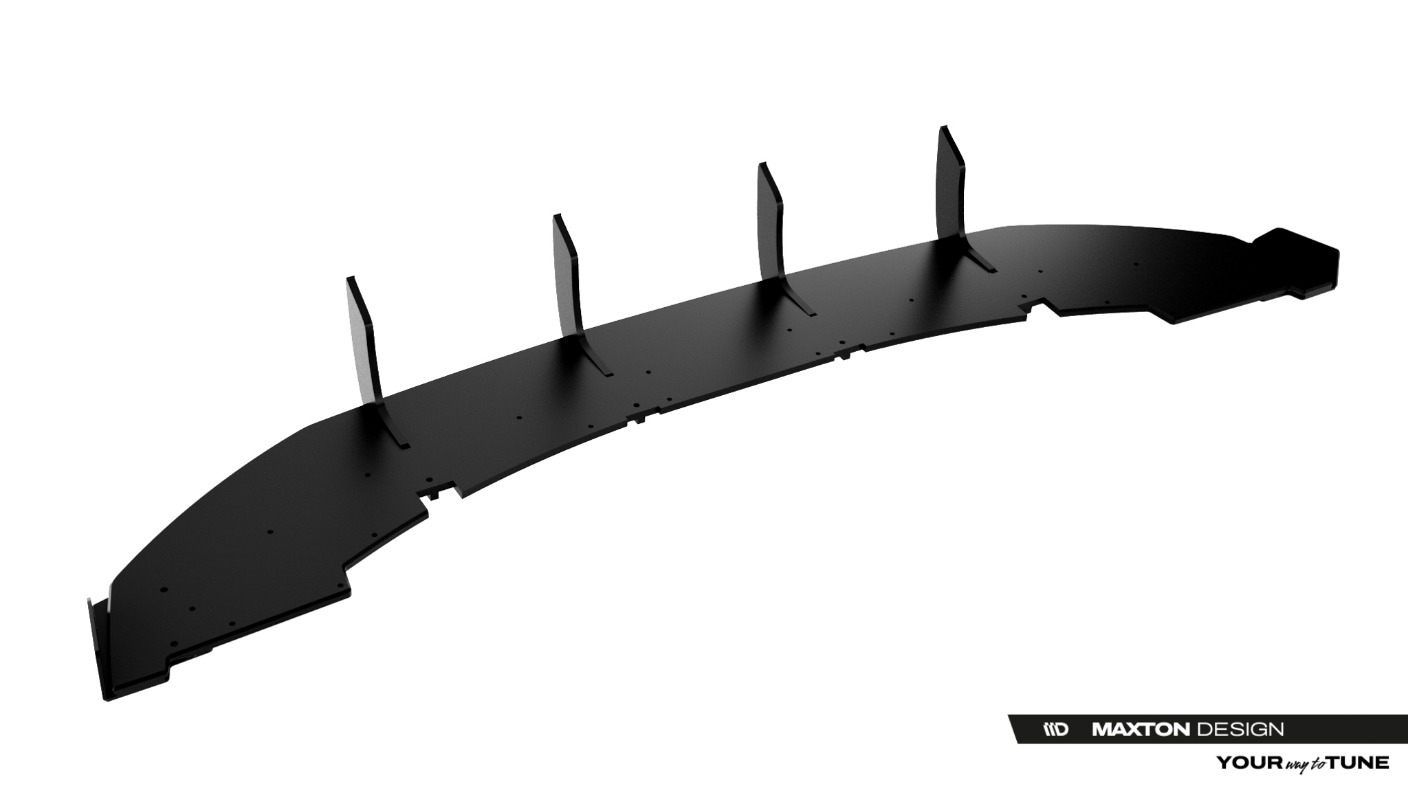 Heckansatz Diffusor + Flaps passend für CUPRA Born Mk1 schwarz Hochglanz