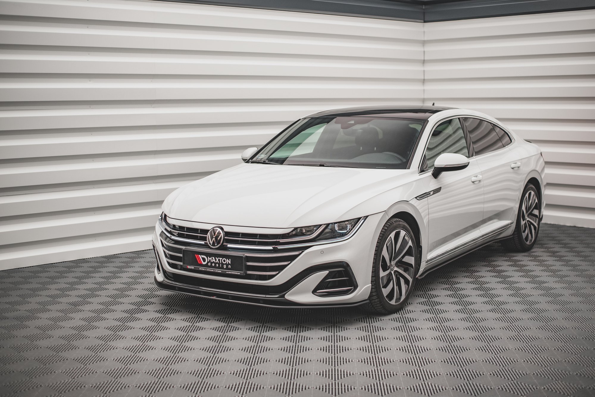 Street Pro Spoilerlippe Front Ansatz passend für VW Arteon R-Line FL rot