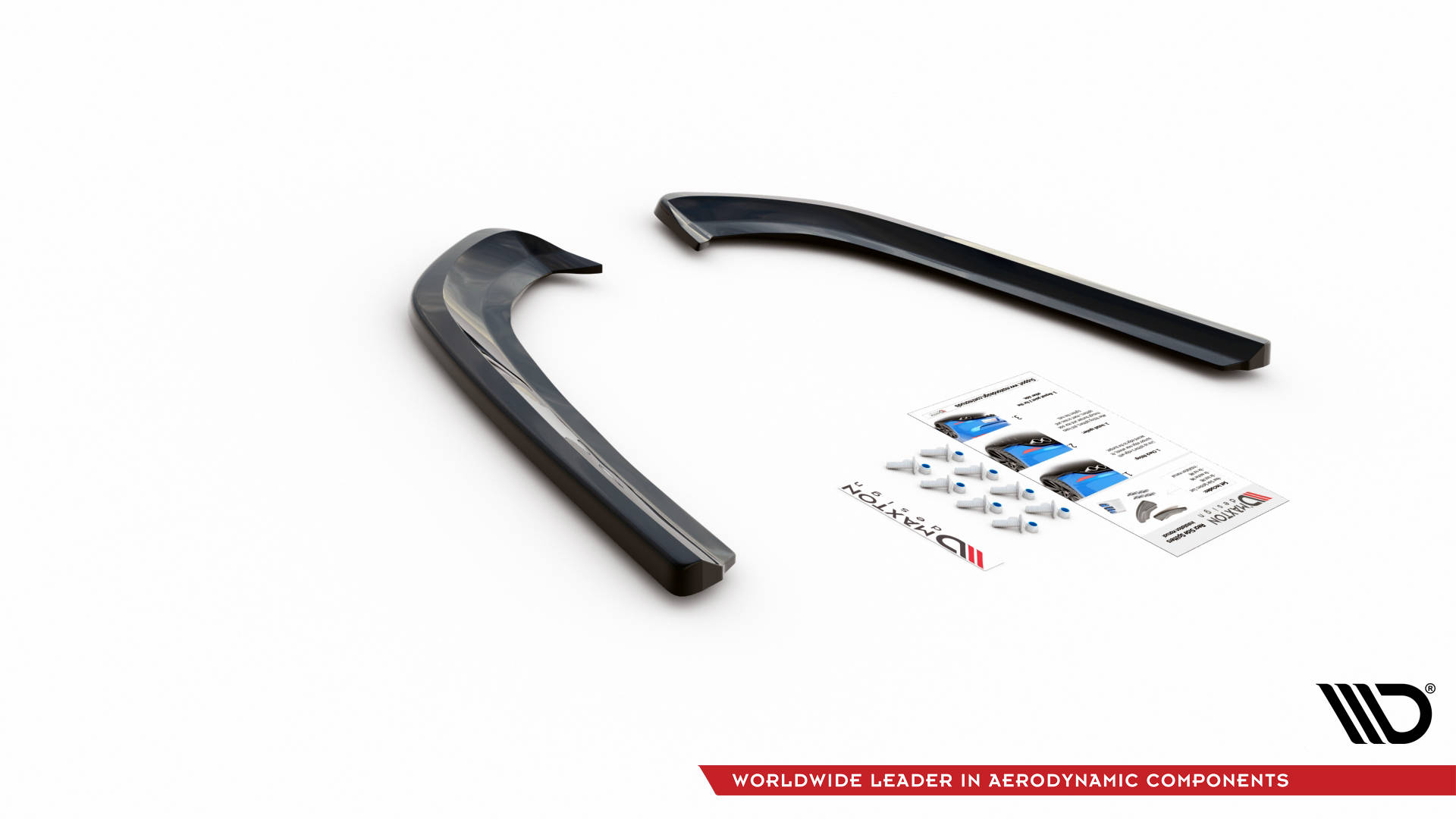 Street+ Heck Ansatz Flaps passend für Ford Mondeo Mk5 schwarz Hochglanz