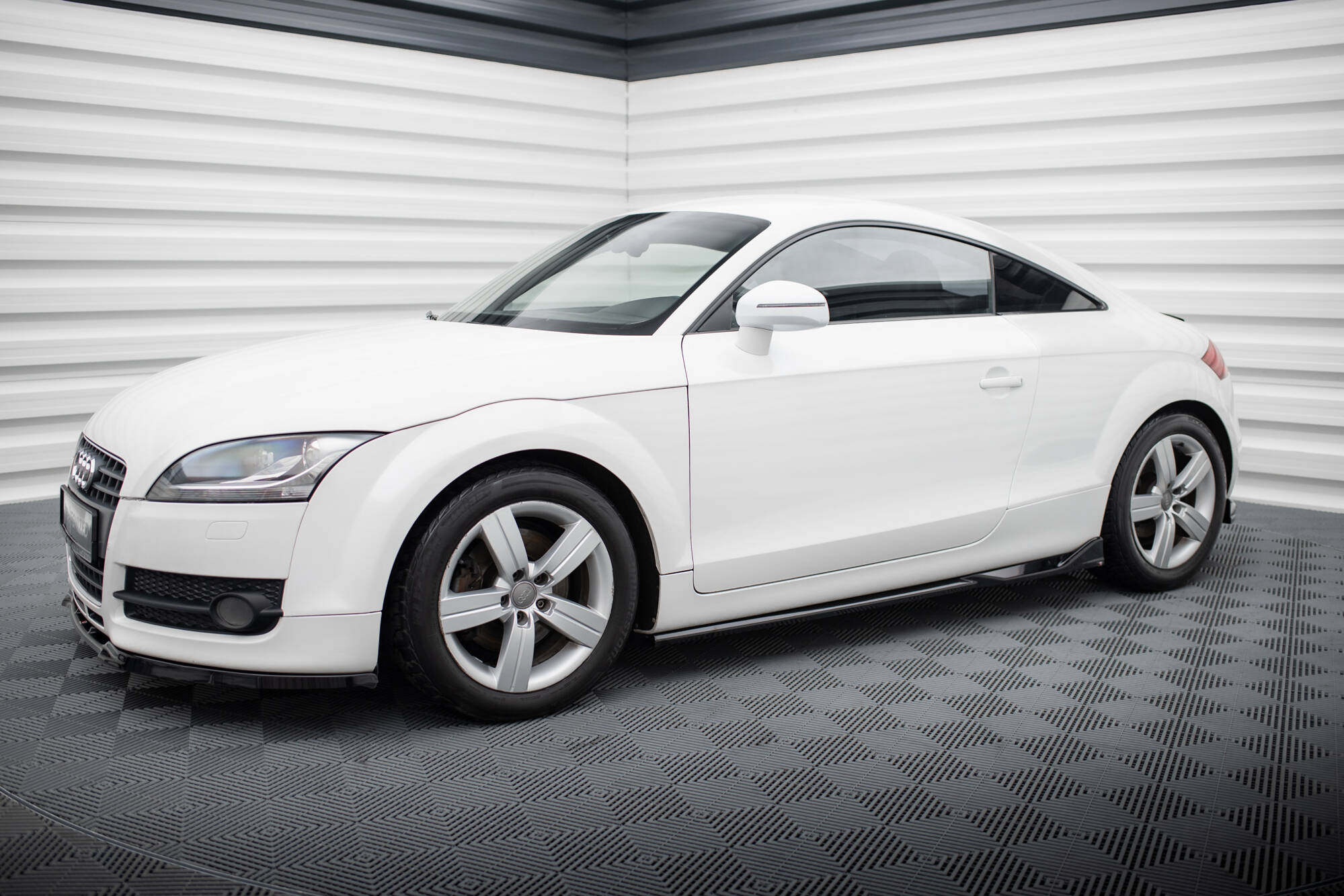 Street+ Seitenschweller Leisten passend für Audi TT 8J schwarz Hochglanz