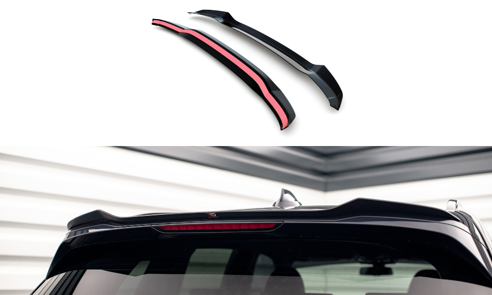 Spoiler CAP für BMW X3 M40d / M40i / M-Paket G01 / iX3 G08 Facelift schwarz Hochglanz