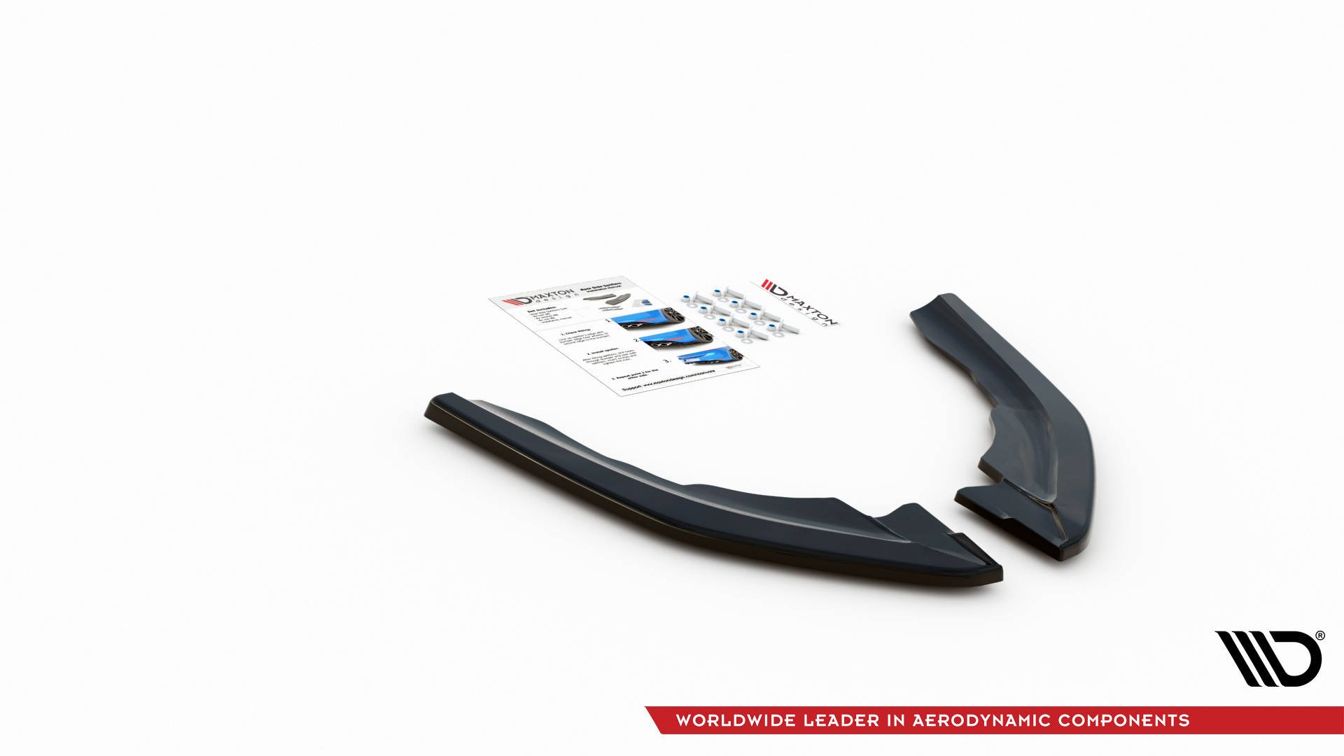 Street+ Heck Ansatz Flaps V.3 passend für BMW M2 F87 schwarz Hochglanz