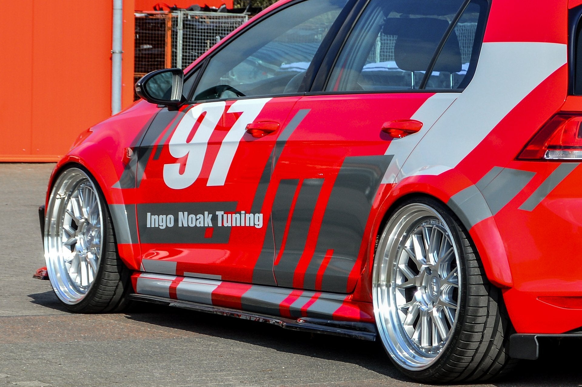 Widebody Kotflügel Verbreiterungssatz aus ABS für VW Golf 7 GTI Schwarz Matt