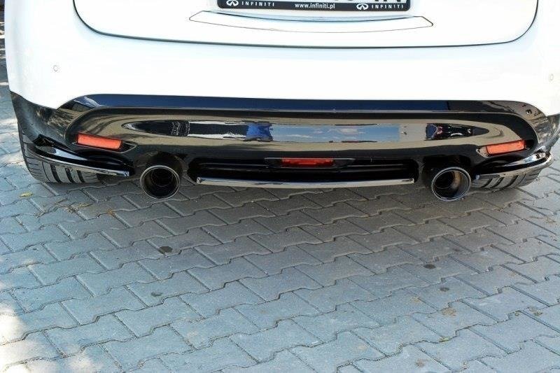 Diffusor Flaps passend für INFINITI QX70 schwarz Hochglanz