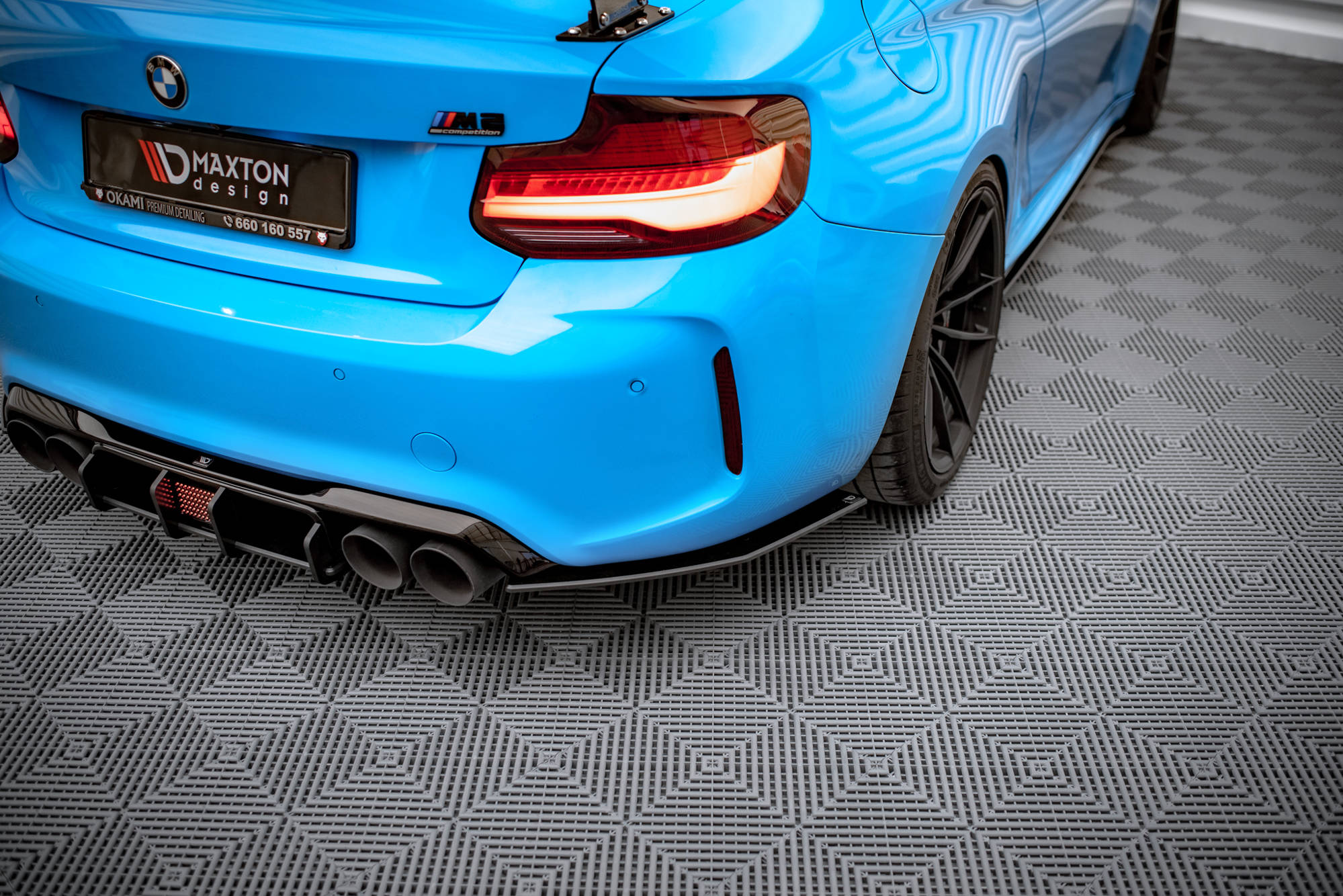 Street Pro Heck Ansatz Flaps passend für BMW M2 F87 rot