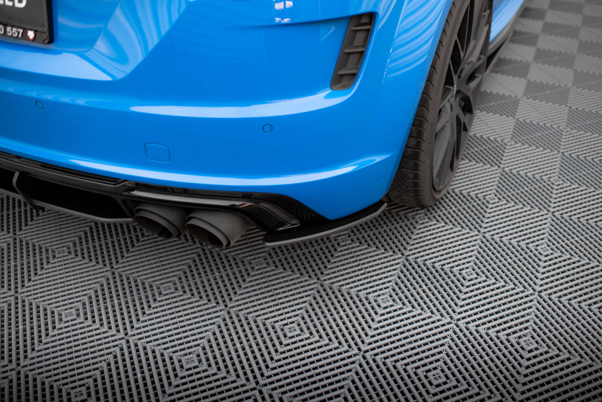 Street Pro Heck Ansatz Flaps passend für Audi TT S 8S rot