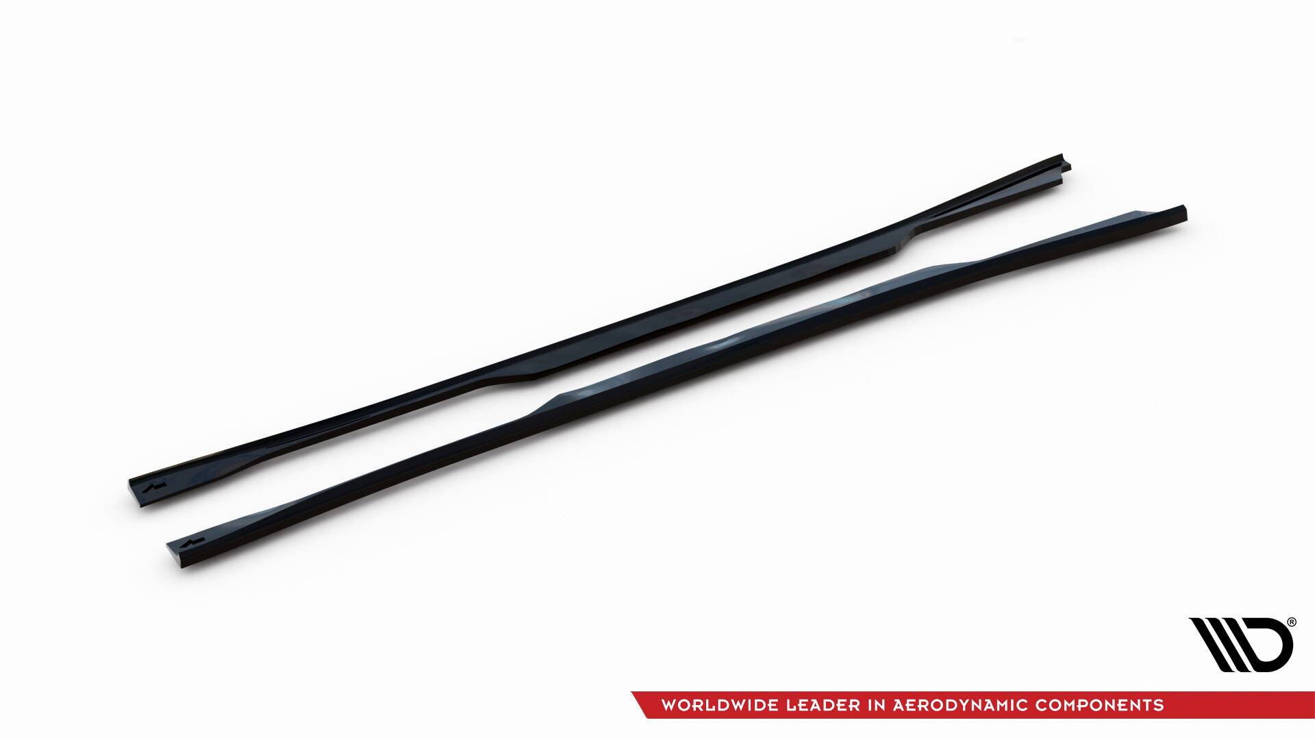 Seitenschweller Ansatz Paar V.2 passend für Infiniti Q50 S Mk1 schwarz Hochglanz