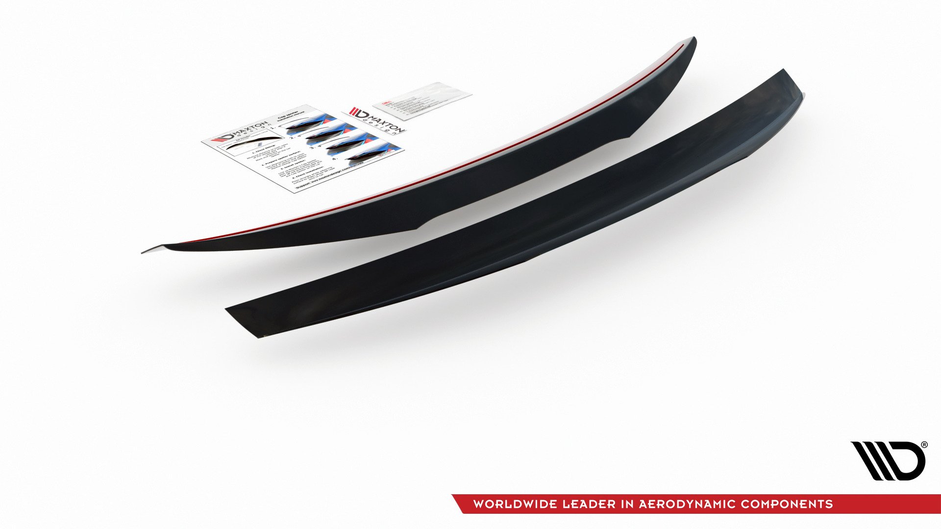 Heckspoiler Lippe passend für ABARTH 124 Spider schwarz Hochglanz