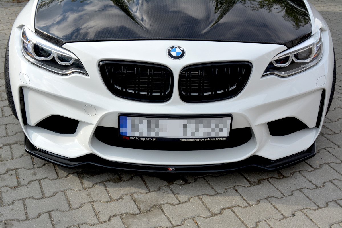 Front Ansatz für BMW M2 F87 COUPÉ schwarz Hochglanz