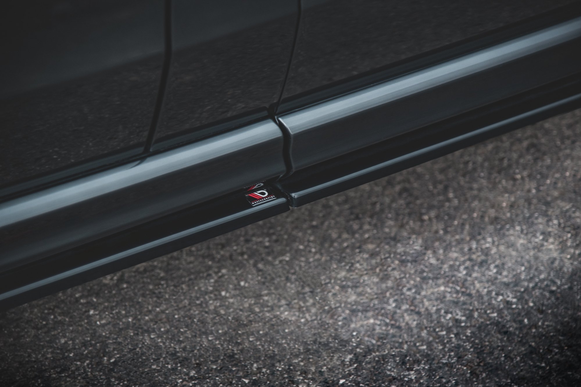 Street+ Seitenschweller Leisten passend für Mercedes V-Klasse Long AMG-Line W447 schwarz Hochglanz