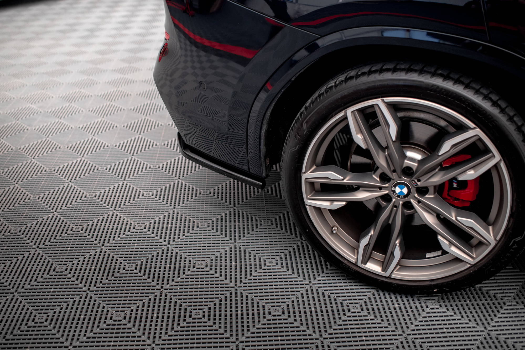 Street+ Heck Ansatz Flaps passend für BMW X3 M40i / M40d G01 schwarz Hochglanz