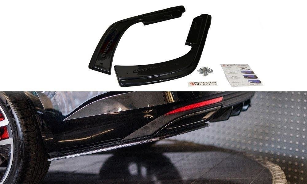 Heck Ansatz Flaps Diffusor für Renault Talisman schwarz Hochglanz