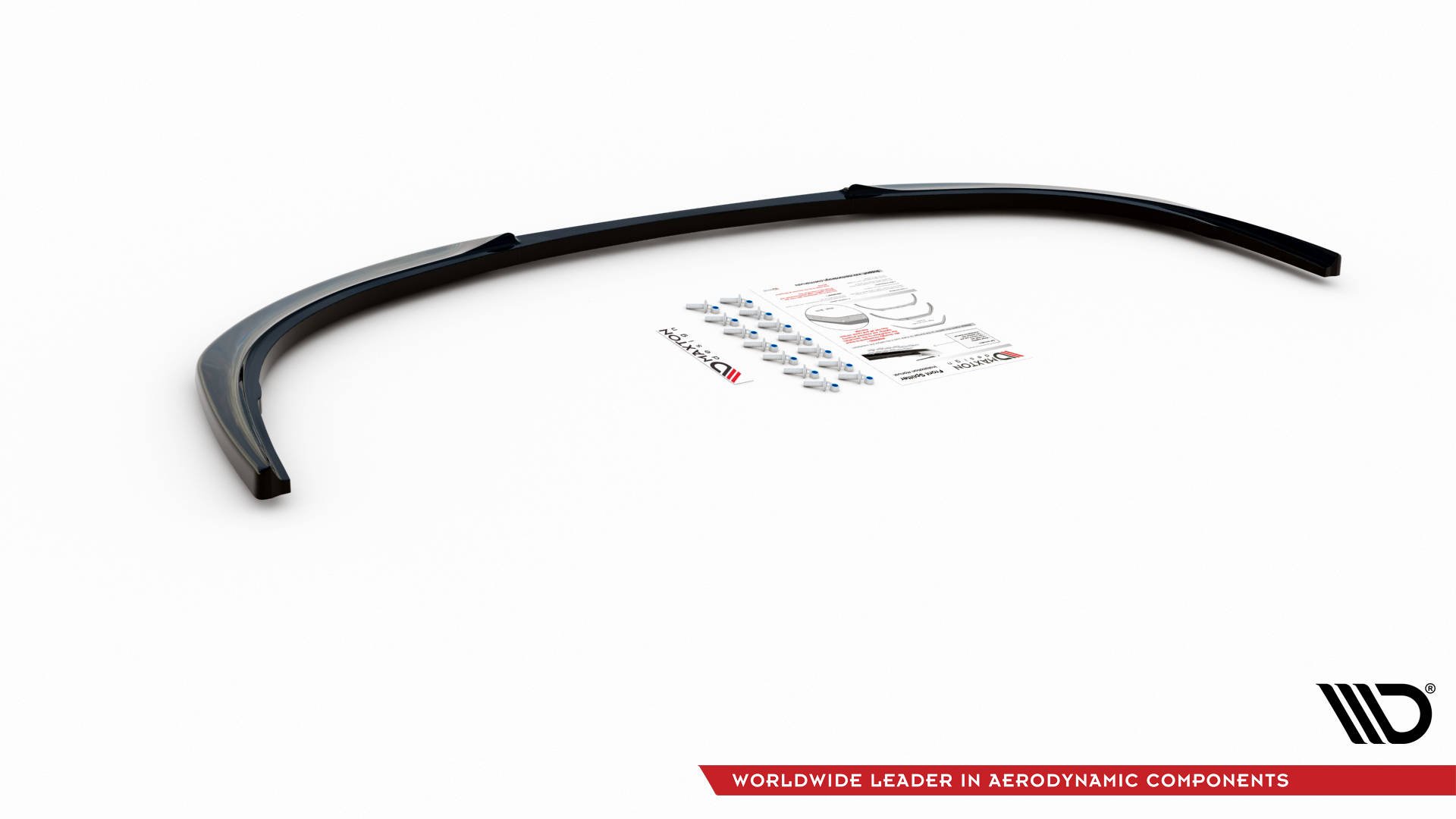 Front Ansatz für Peugeot 207 Sport schwarz Hochglanz