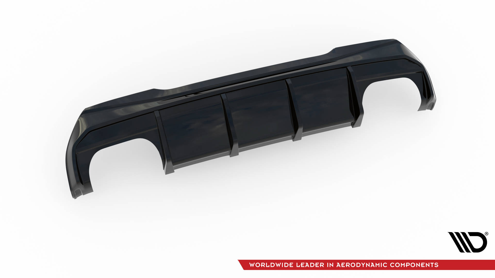 Street+ Heck Ansatz Diffusor V.3 passend für BMW 1er F40 M-Paket/ M135i / 128ti schwarz Hochglanz