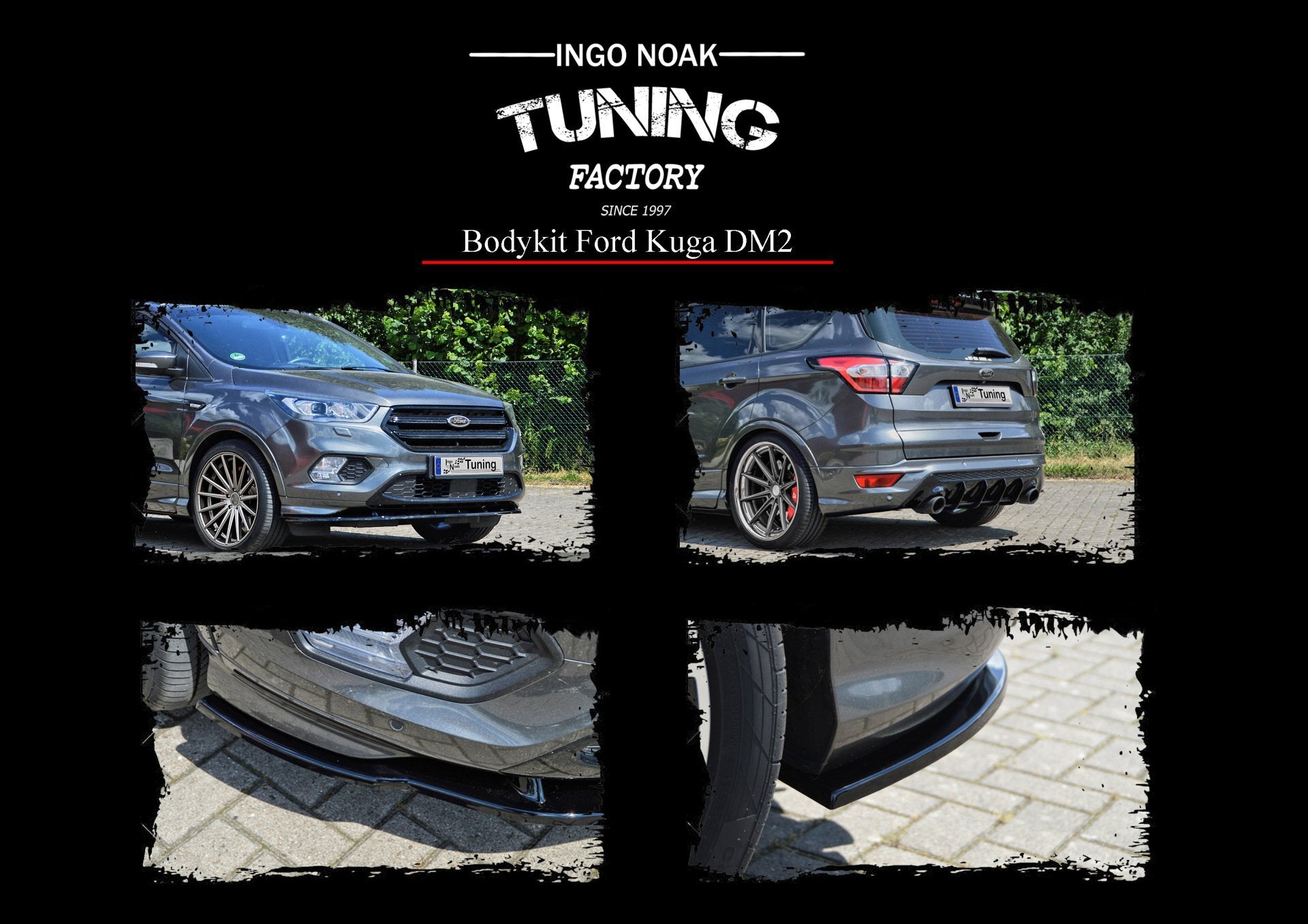 Bodykit für Ford Kuga DM2 Bj.2016-2019 Schwarz Matt