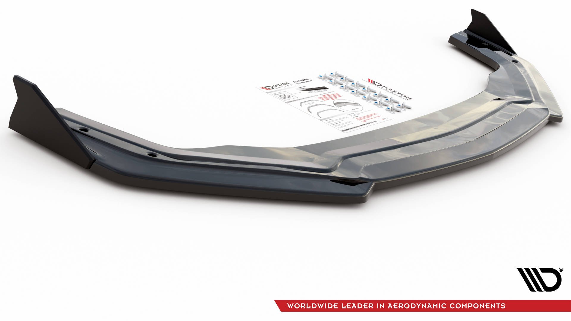 Street+ Spoilerlippe Front Ansatz V.2 + Flaps passend für Ford Mustang GT Mk6 FL