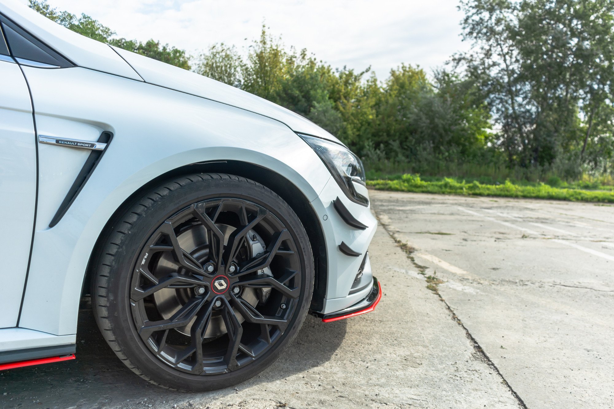 Stoßstangen Flaps Wings vorne Canards für Renault Megane IV RS