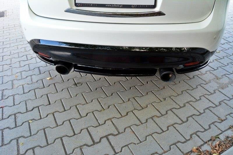 Diffusor Heckansatz passend für INFINITI QX70 schwarz Hochglanz