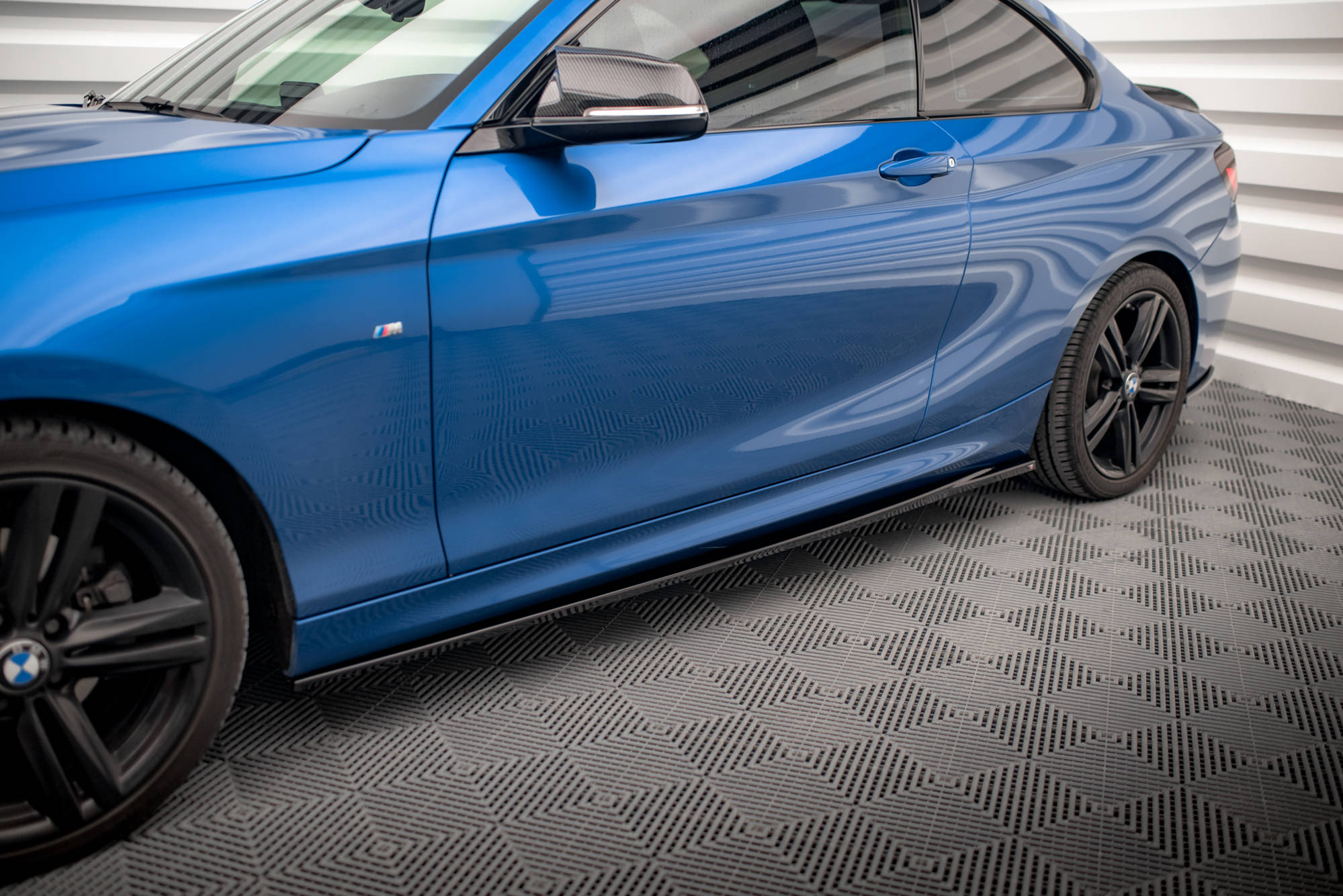 Street+ Seitenschweller Leisten passend für BMW 2 M-Paket F22 schwarz Hochglanz