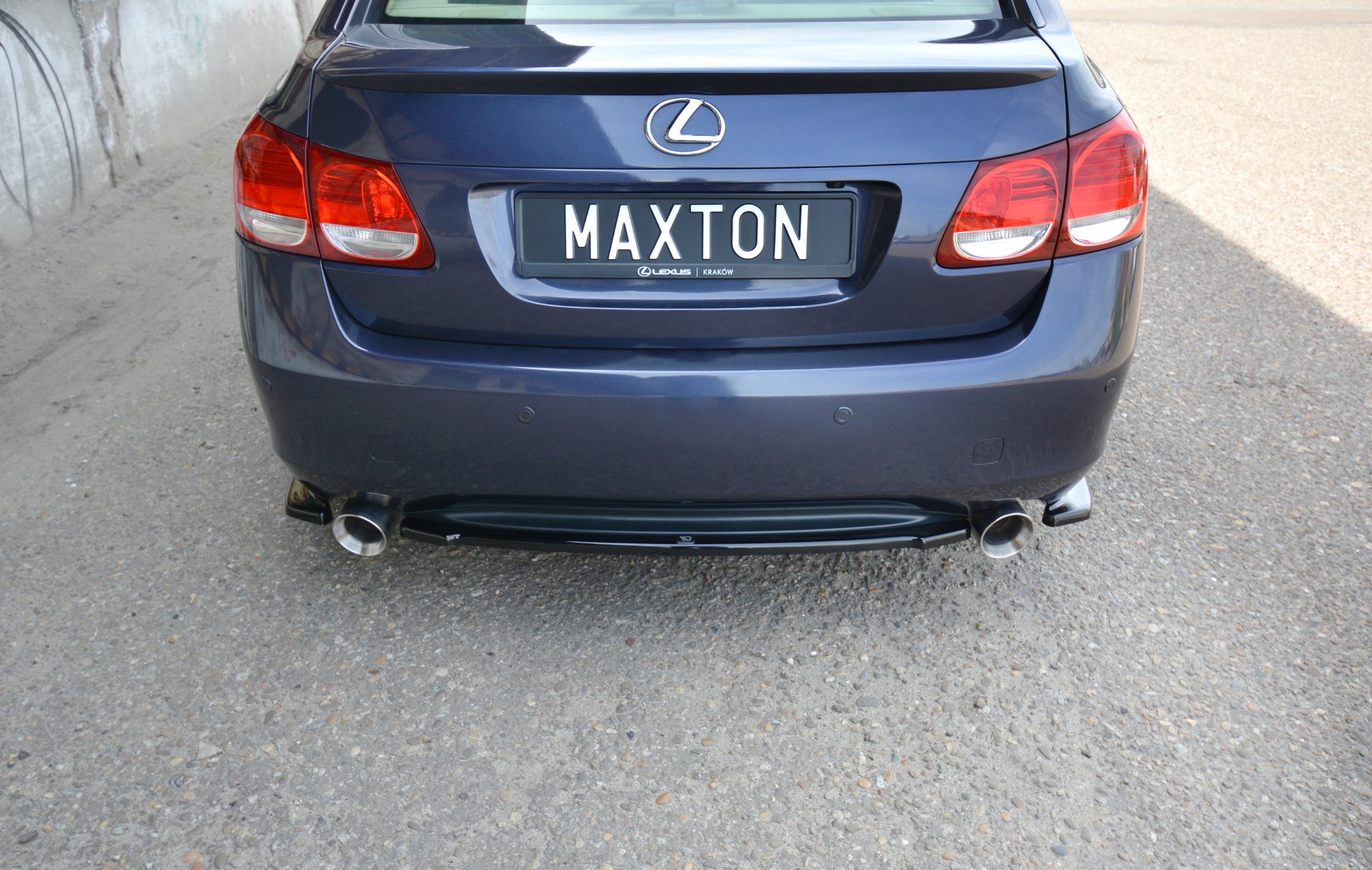 Heck Ansatz Flaps Diffusor für Lexus GS Mk3 schwarz Hochglanz