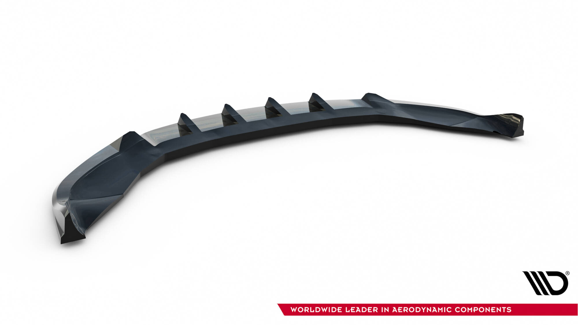 Frontlippe V.1 passend für Tesla Model S Plaid Mk1 FL schwarz Hochglanz