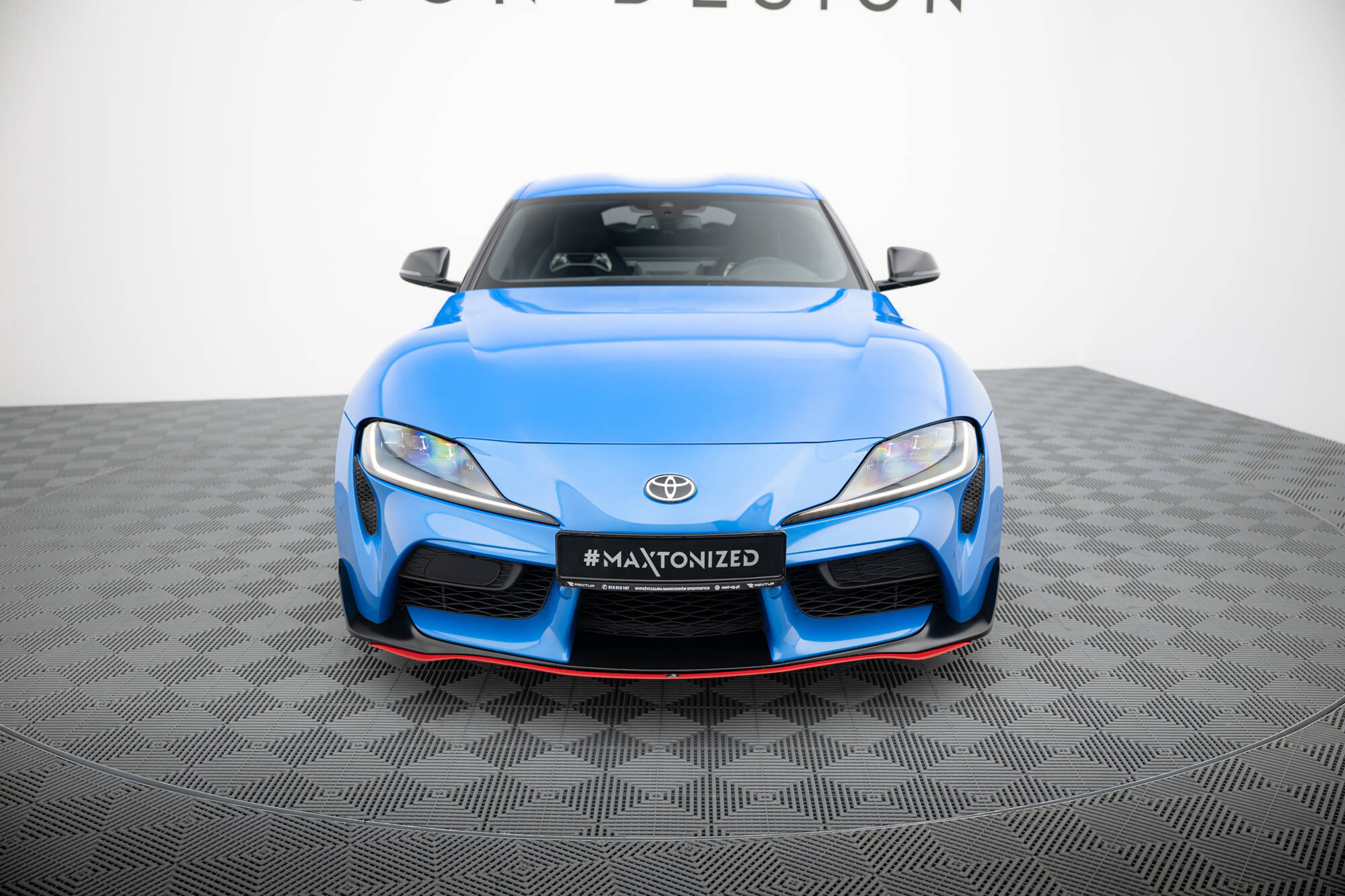Front Ansatz V.3 für Toyota Supra Mk5 schwarz Hochglanz