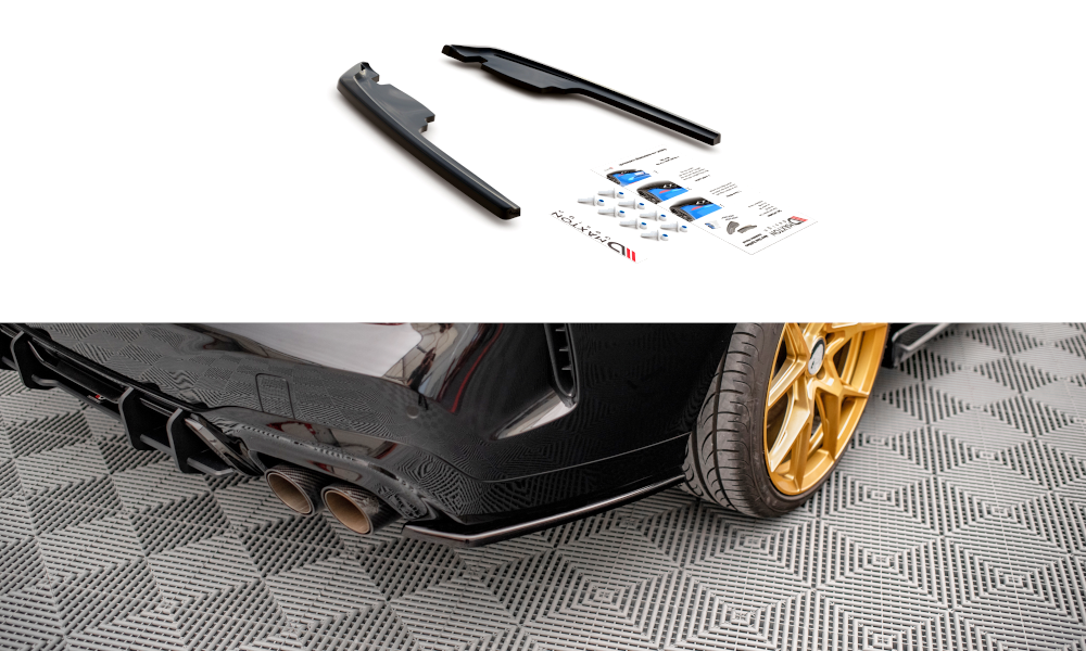 Street+ Heck Ansatz Flaps passend für BMW M235i Gran Coupe F44 schwarz Hochglanz