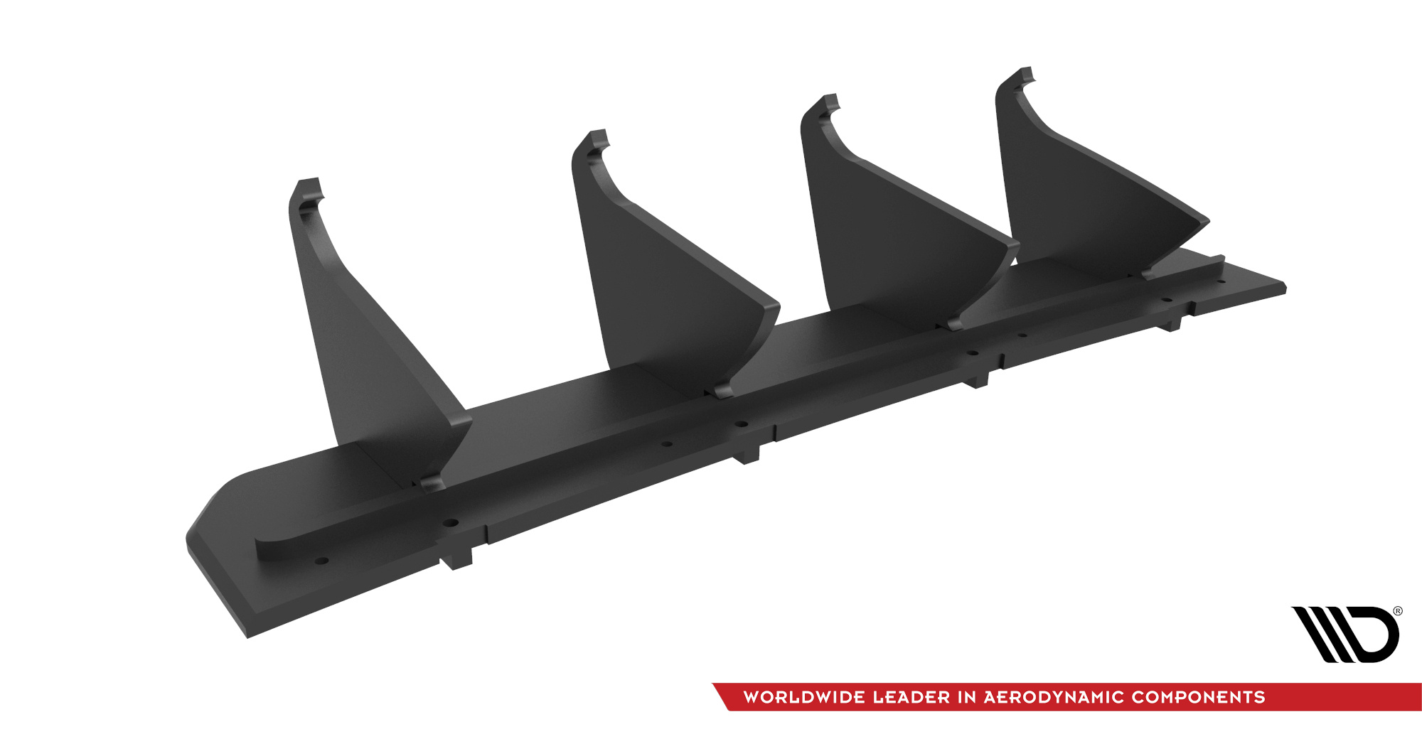 Heckansatz Diffusor passend für CUPRA Leon ST Mk1 FL schwarz-rot