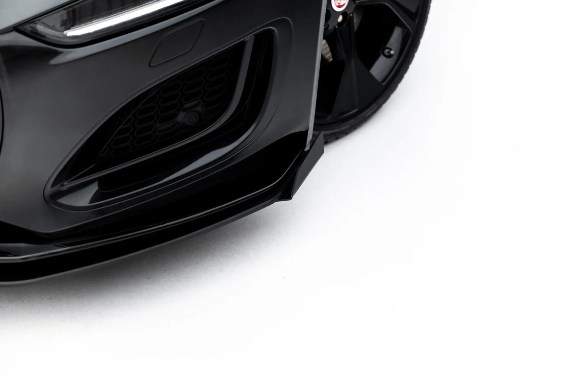 Frontlippe + Flaps passend für Jaguar F-Type X152 Facelift 2 schwarz Hochglanz