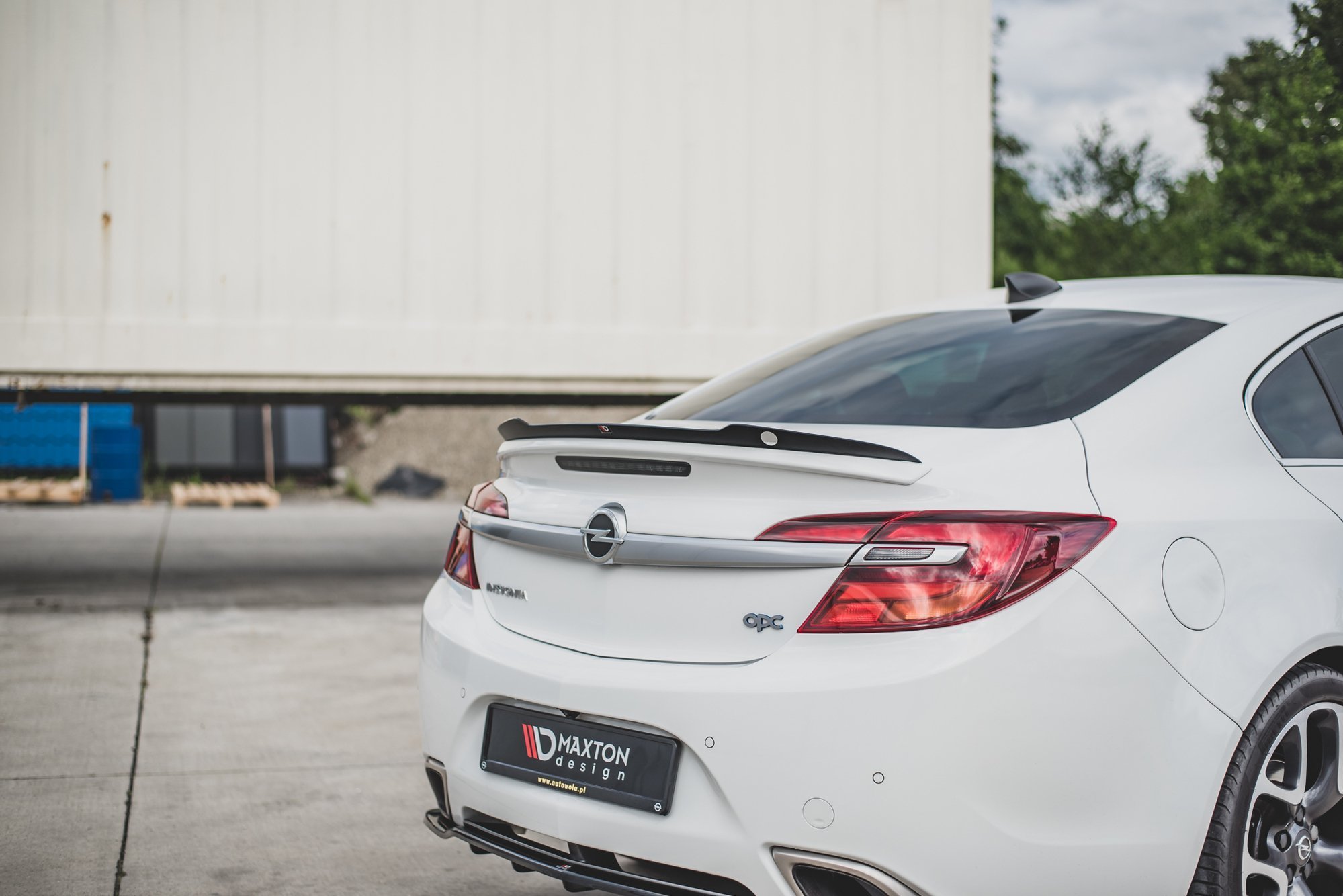 Heck Spoiler Aufsatz Abrisskante passend für Opel Insignia Mk. 1 OPC FL schwarz Hochglanz