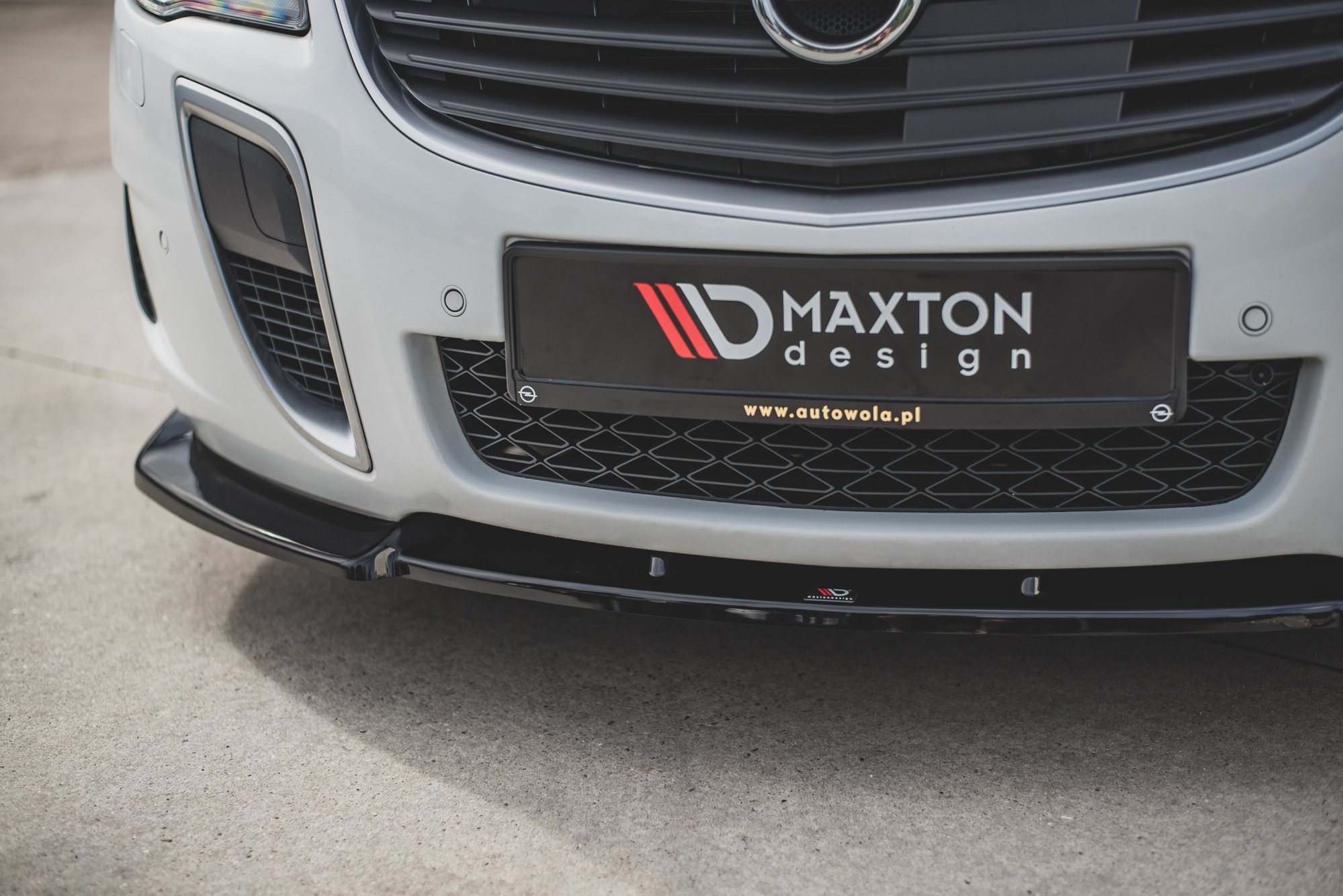 Front Ansatz V.1 für Opel Insignia Mk. 1 OPC Facelift schwarz Hochglanz
