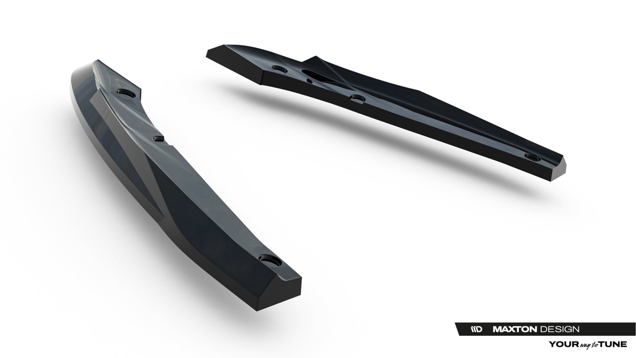 Diffusor Flaps V.4 passend für CUPRA Leon ST Mk1 FL schwarz Hochglanz