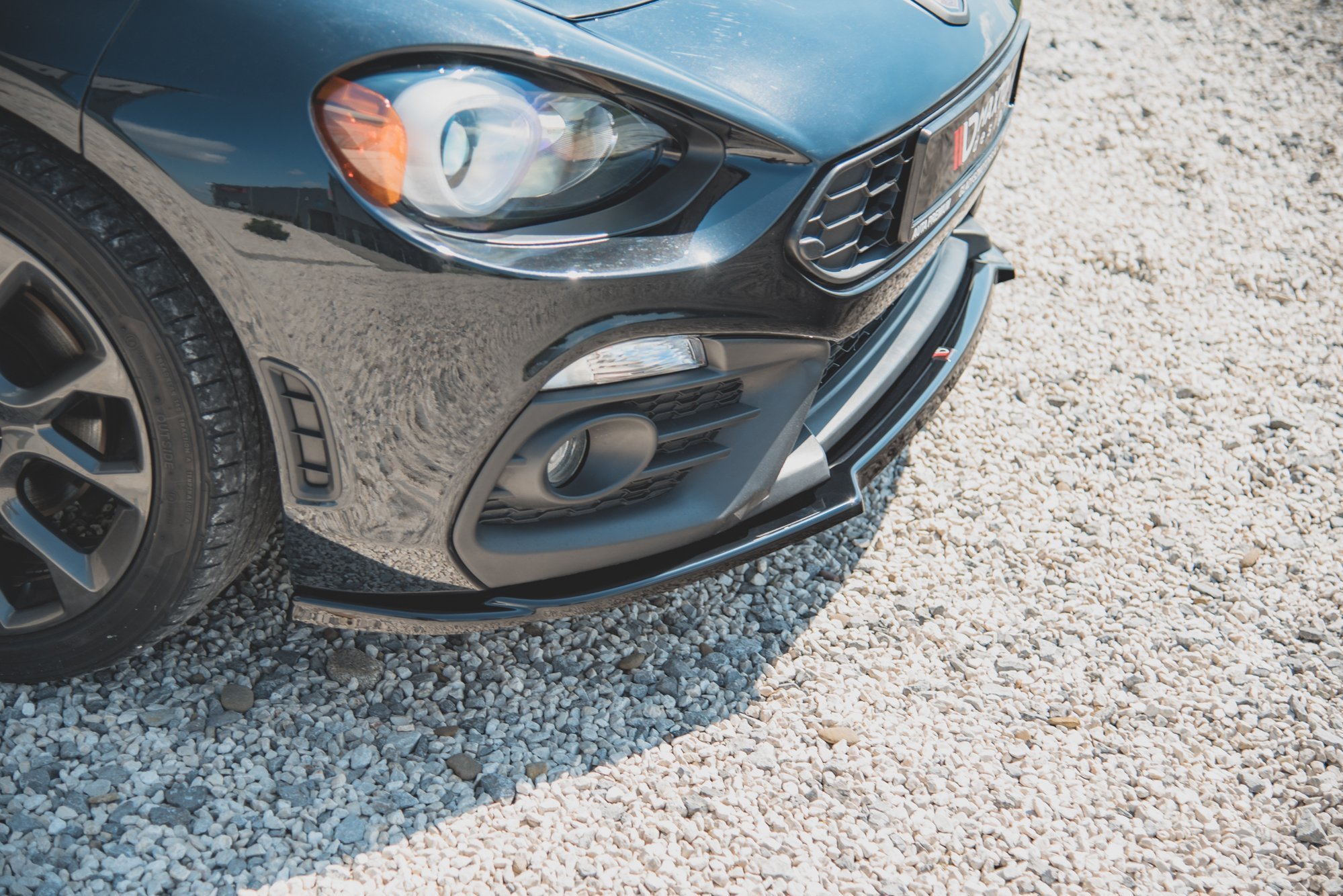 Frontlippe passend für ABARTH 124 Spider schwarz Hochglanz