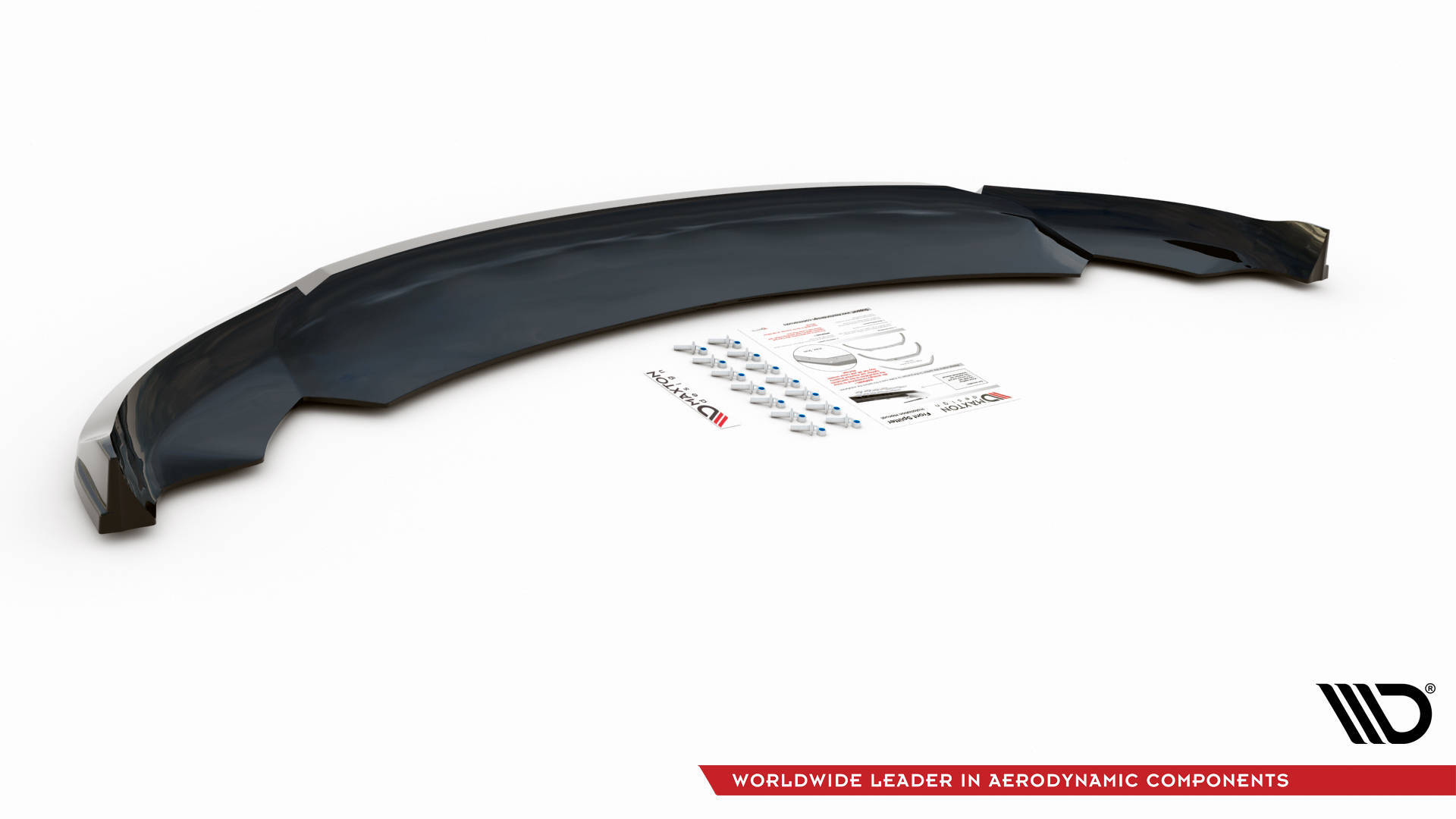 Frontlippe V.3 passend für Tesla Model 3 schwarz Hochglanz
