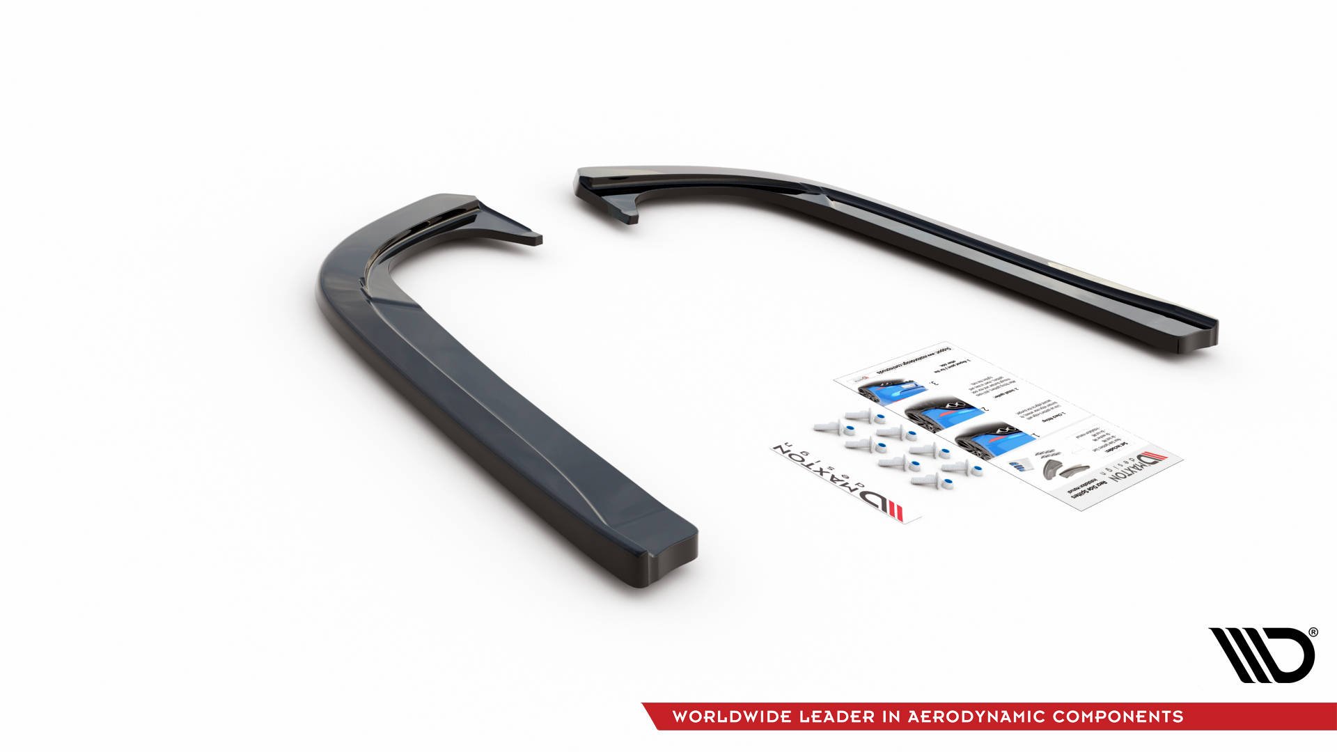 Street+ Heck Ansatz Flaps passend für Skoda Octavia Mk3 FL schwarz Hochglanz