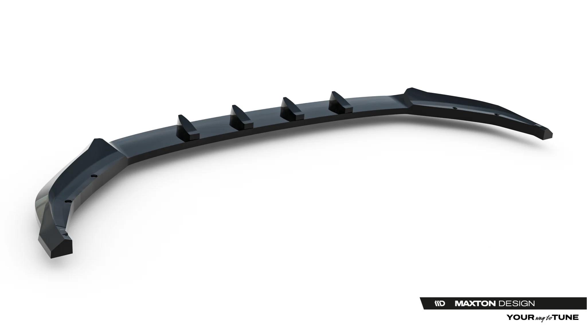 Frontlippe passend für Skoda Kodiaq RS Mk2 schwarz Hochglanz