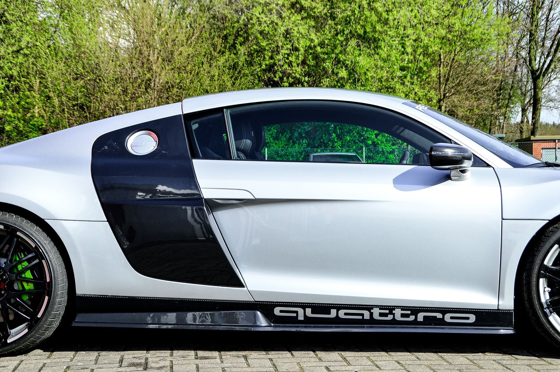 CUP Seitenschweller für Audi R8 42 Bj. 2006-2015 Schwarz Matt