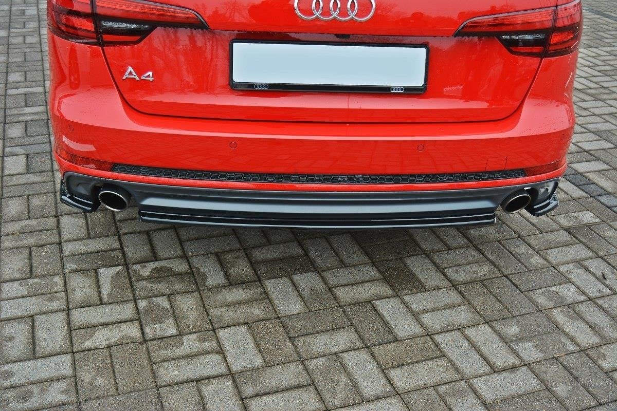 Heckansatz Audi A4 B9 S-Line schwarz Hochglanz